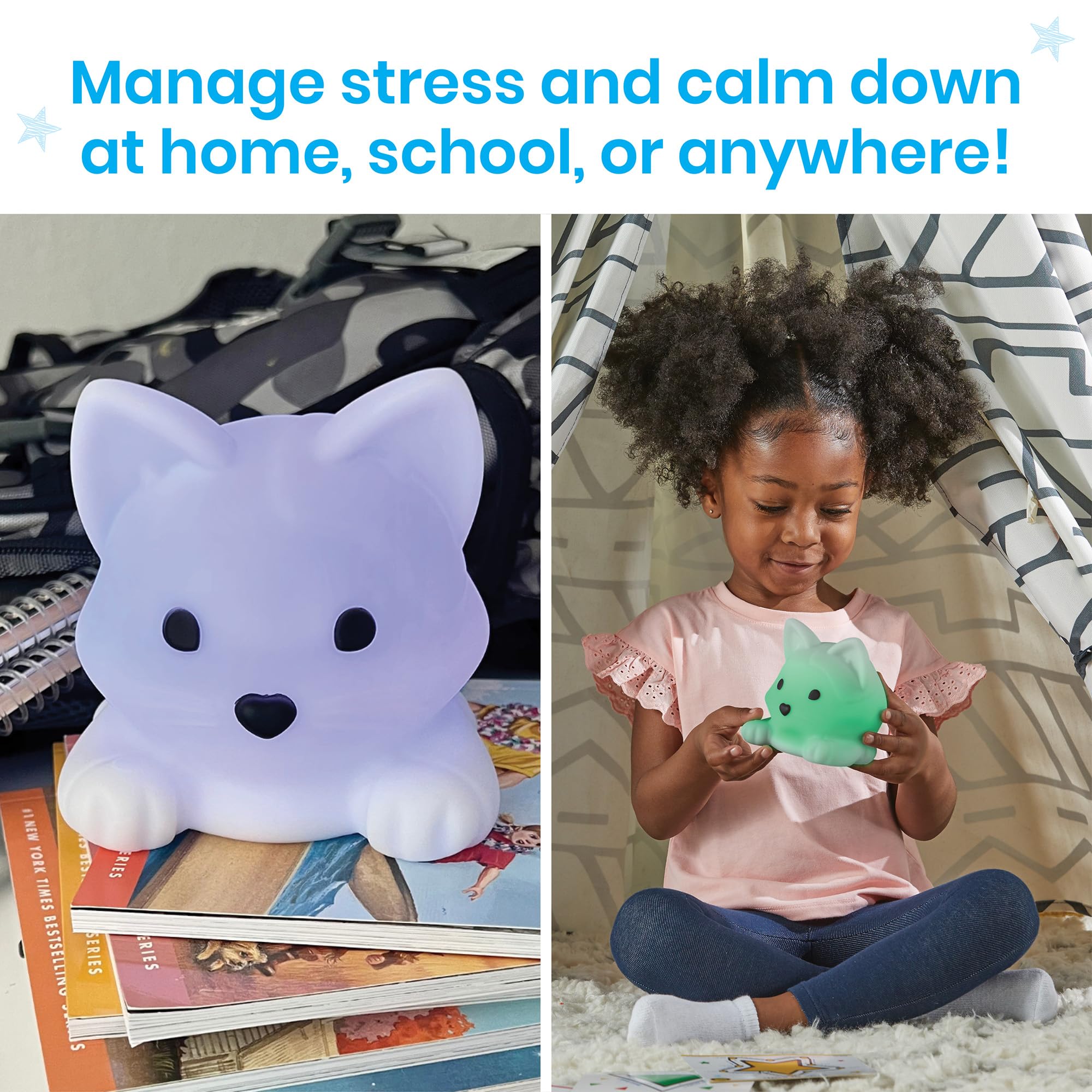 Foto 5 | Lámpara De Respiración Calming Kitty Hand2mind Luna Para Niños - Venta Internacional.