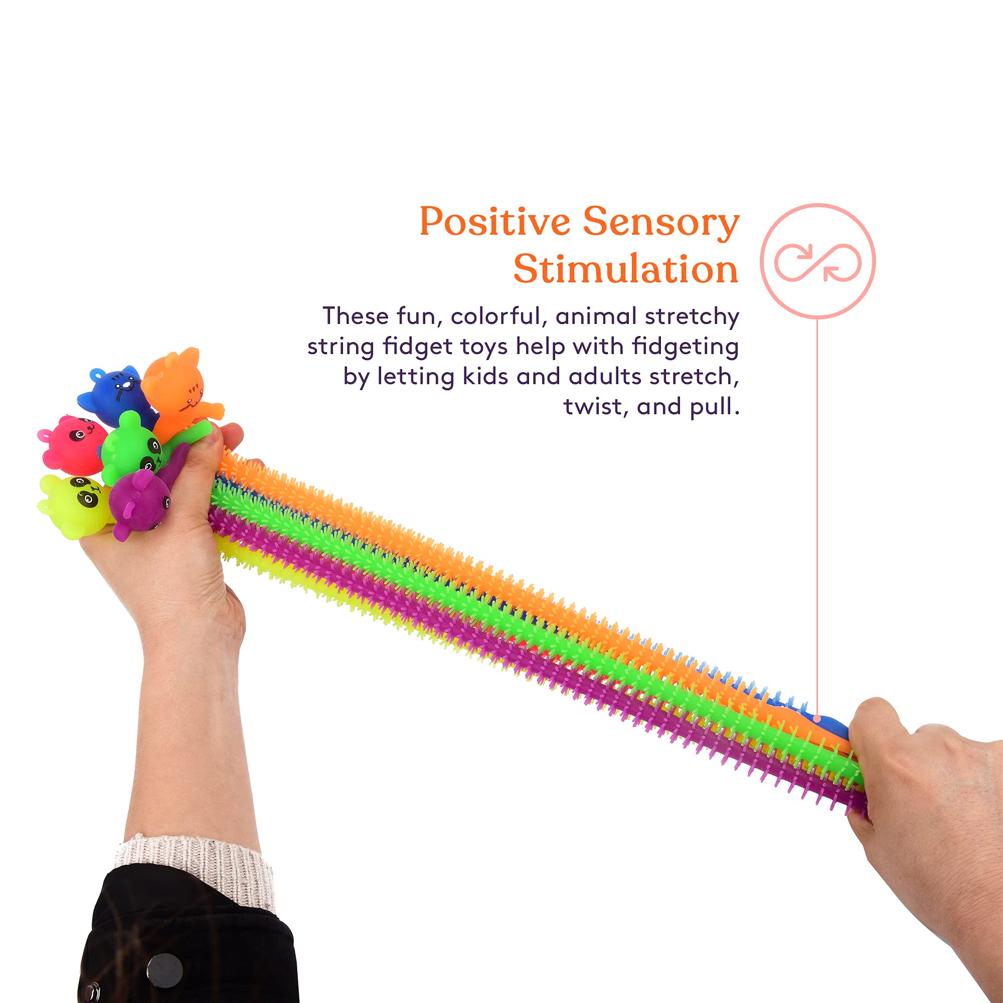 Foto 4 | Juego De 12 Cuerdas Elásticas Sensory Toy Special Supplies Para Animales - Venta Internacional.