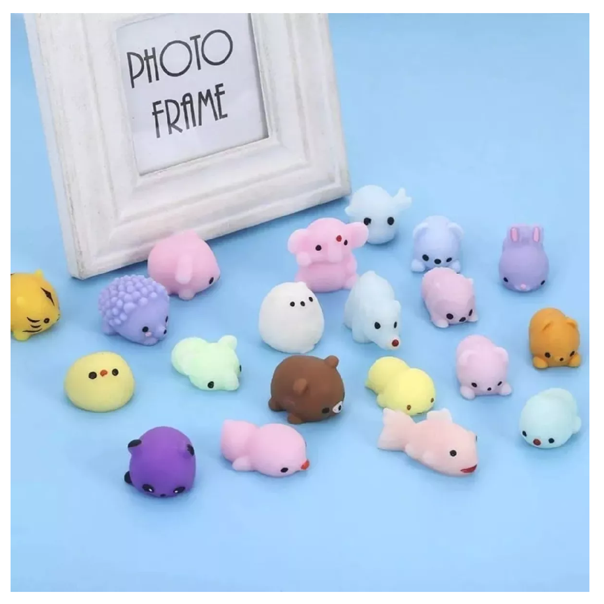 Foto 3 pulgar | 40 Escuichi Squishy Barato Kawaii Antiestres Mochi Juguete