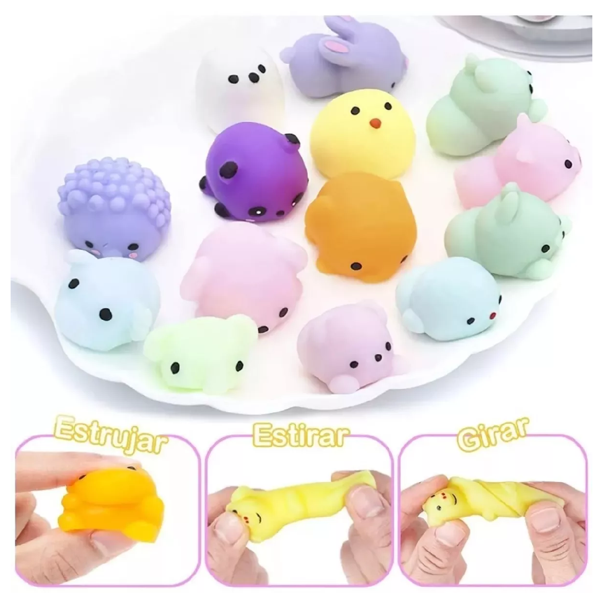 Foto 6 pulgar | 40 Escuichi Squishy Barato Kawaii Antiestres Mochi Juguete