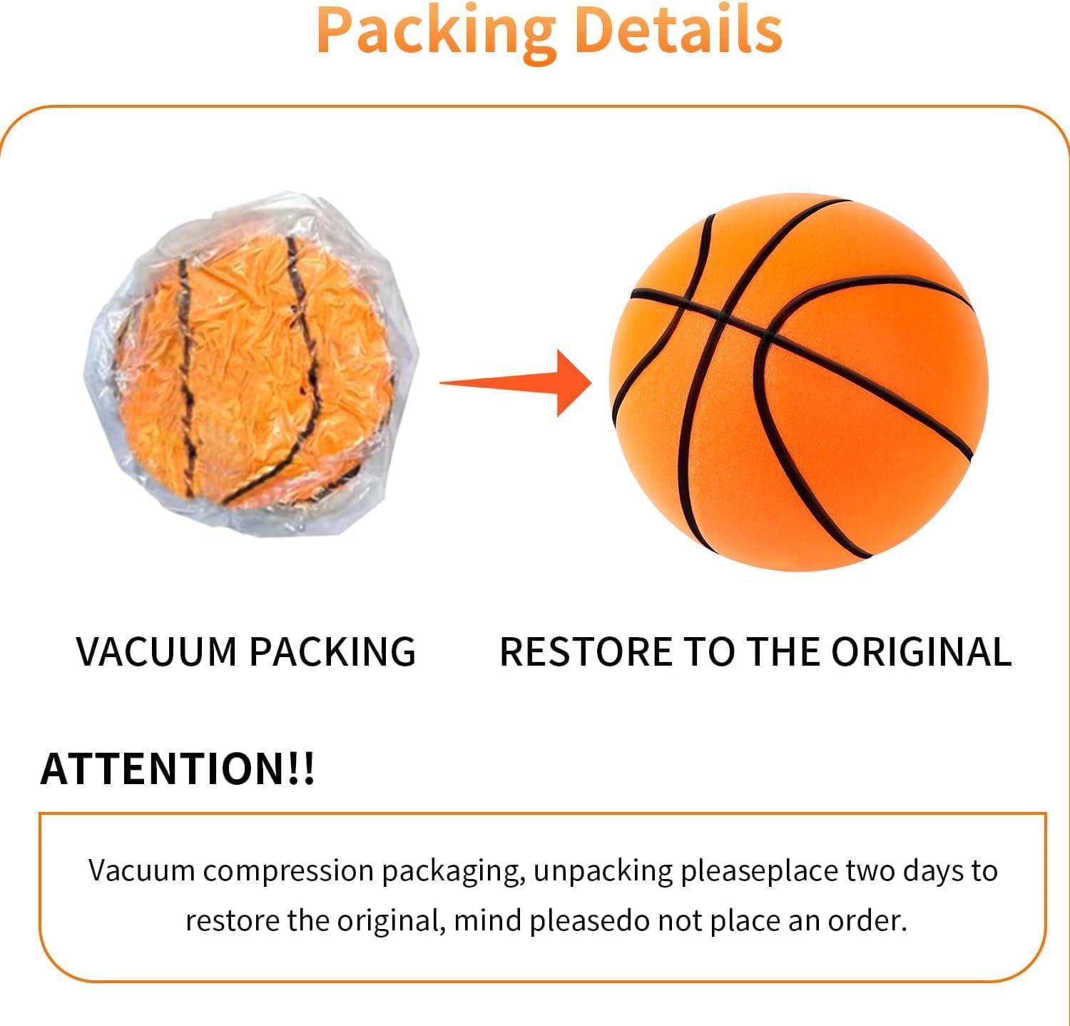 Foto 4 pulgar | Baloncesto Espuma Silent Dribble Dream Upgrade 2025 Naranja - Venta Internacional