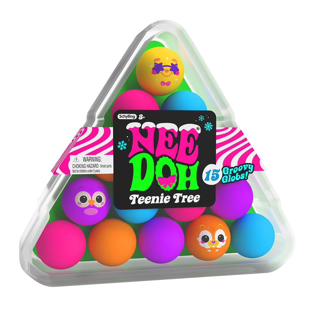 Foto 2 pulgar | Árbol Para Adolescentes Squeeze Toy Schylling Needoh Squishmas Con 15 Globos - Venta Internacional.