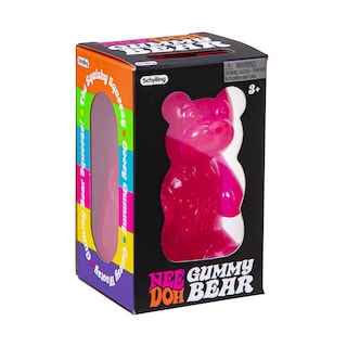Foto 3 | Juguete Sensory Fidget Toy Schylling Needoh, Osito De Goma Rosa, 9 Cm - Venta Internacional.