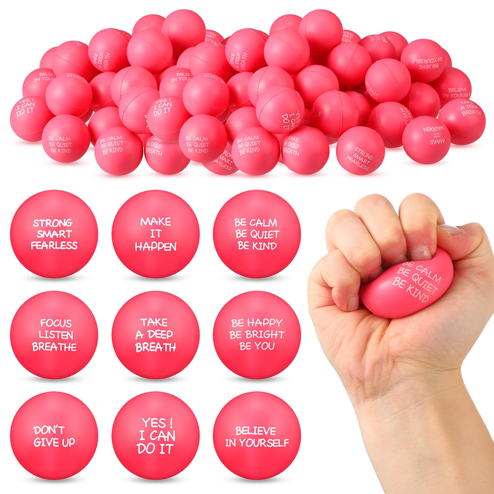 Foto 2 pulgar | Pelotas Para Aliviar El Estrés Sappy Inspirational, 72 Unidades, Para Adultos - Venta Internacional.