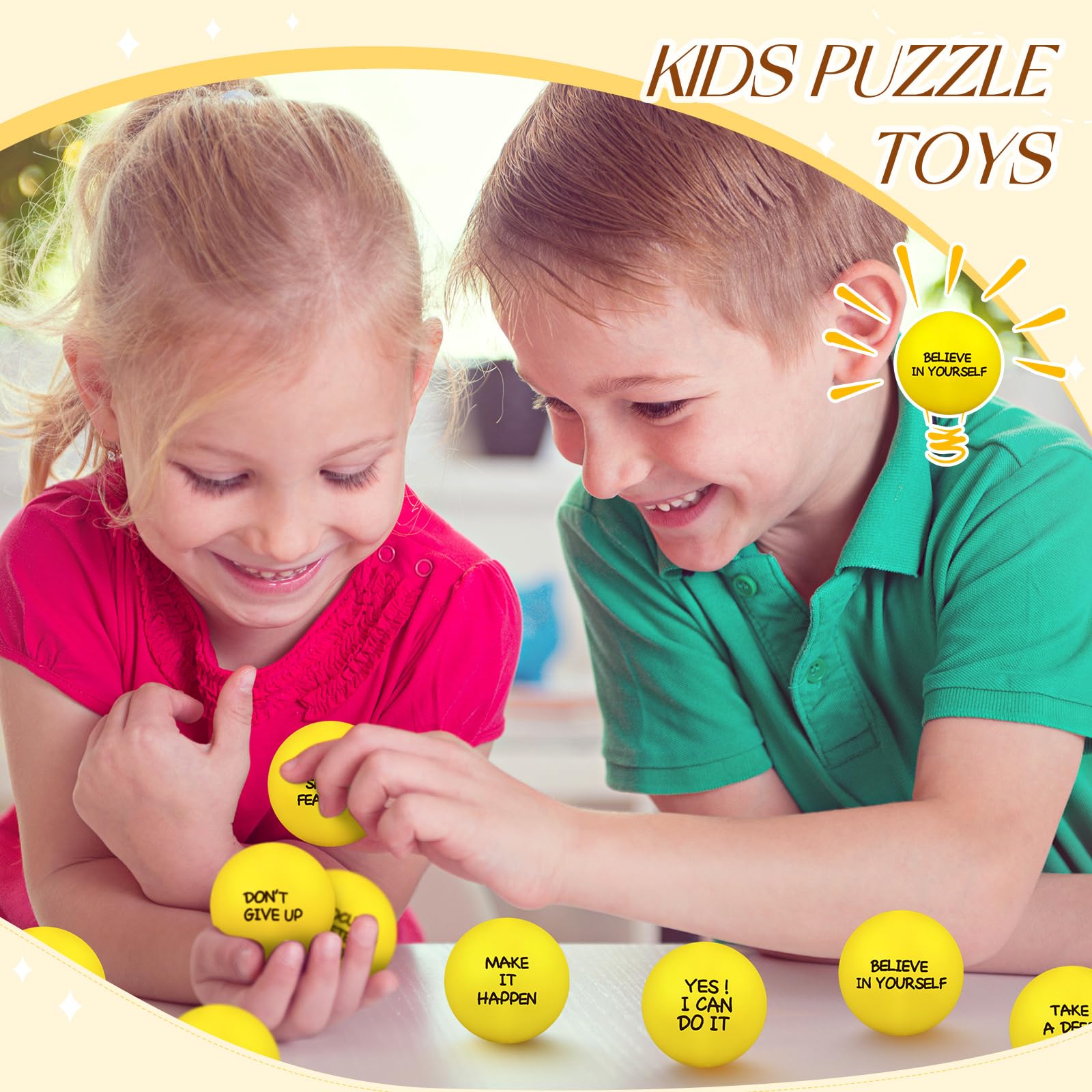 Foto 5 pulgar | Pelotas Para Aliviar El Estrés Sappy Inspirational, 72 Unidades, Para Adultos - Venta Internacional.