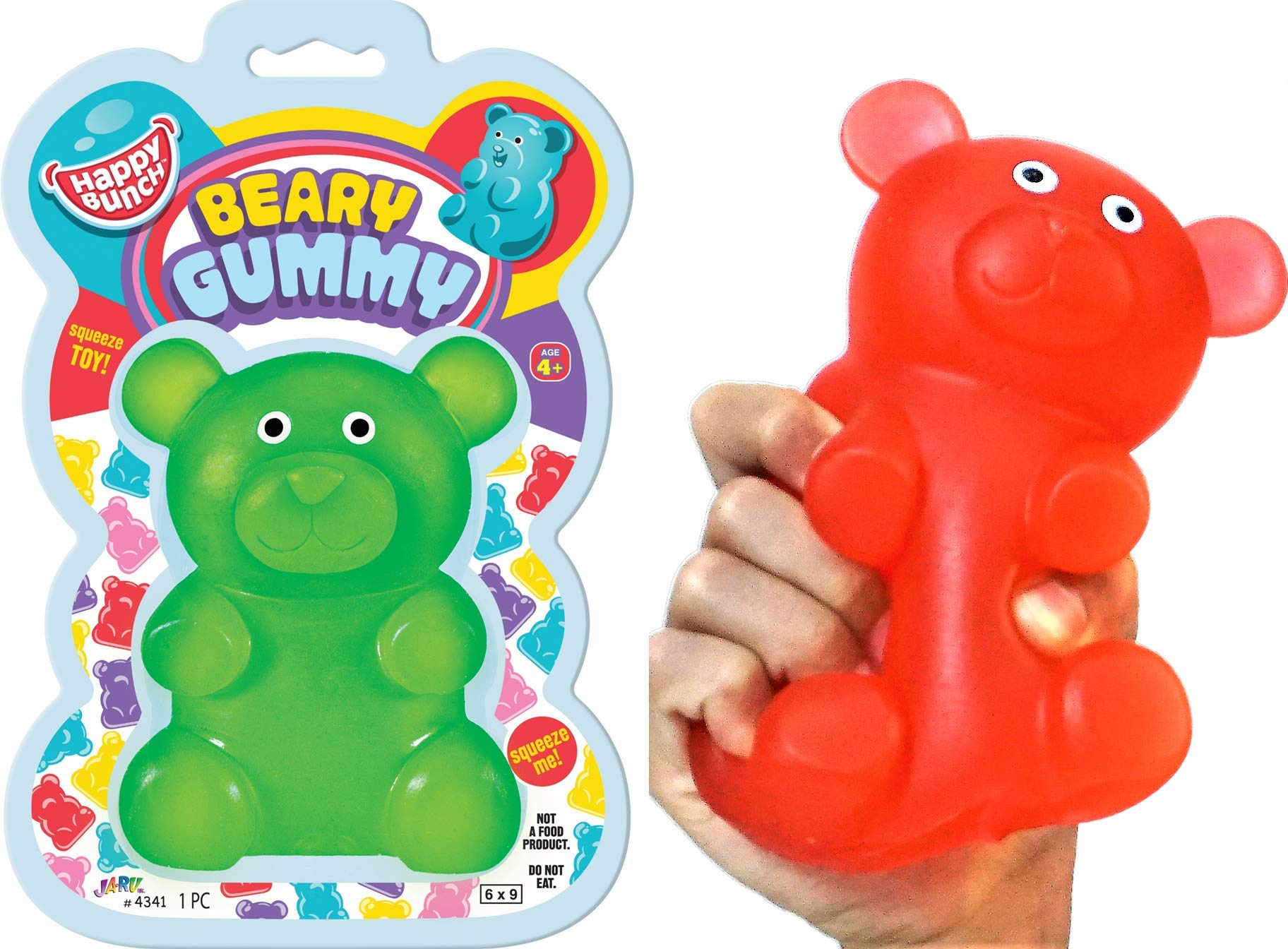 Foto 2 pulgar | Juguete De Osito De Goma Blando Ja-ru Jumbo Squeeze Para Aliviar El Estrés - Venta Internacional.