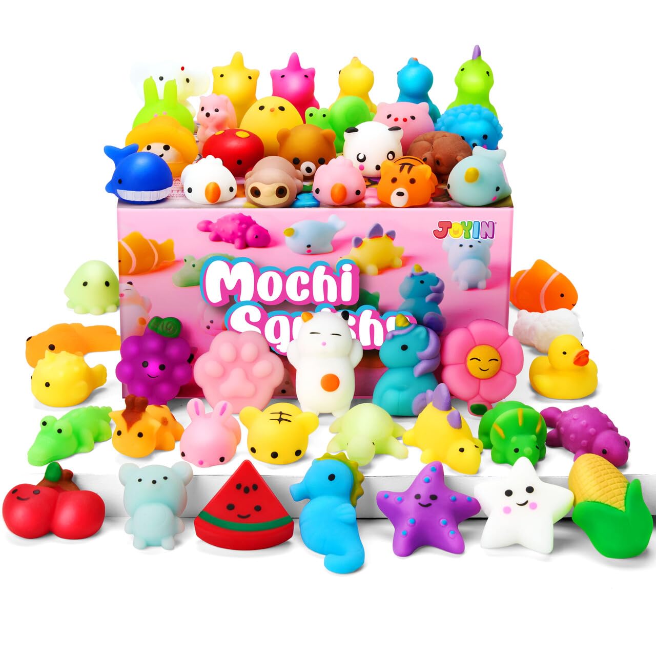 Foto 2 pulgar | Juego De Juguetes Mochi Squishy Joyin Random, Paquete De 25 Para Niños Con Caja - Venta Internacional.