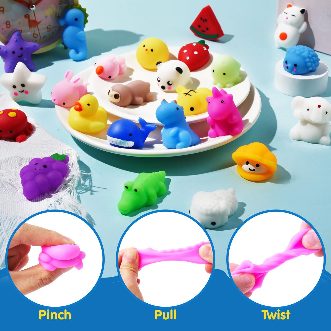 Foto 3 pulgar | Juego De Juguetes Mochi Squishy Joyin Random, Paquete De 25 Para Niños Con Caja - Venta Internacional.