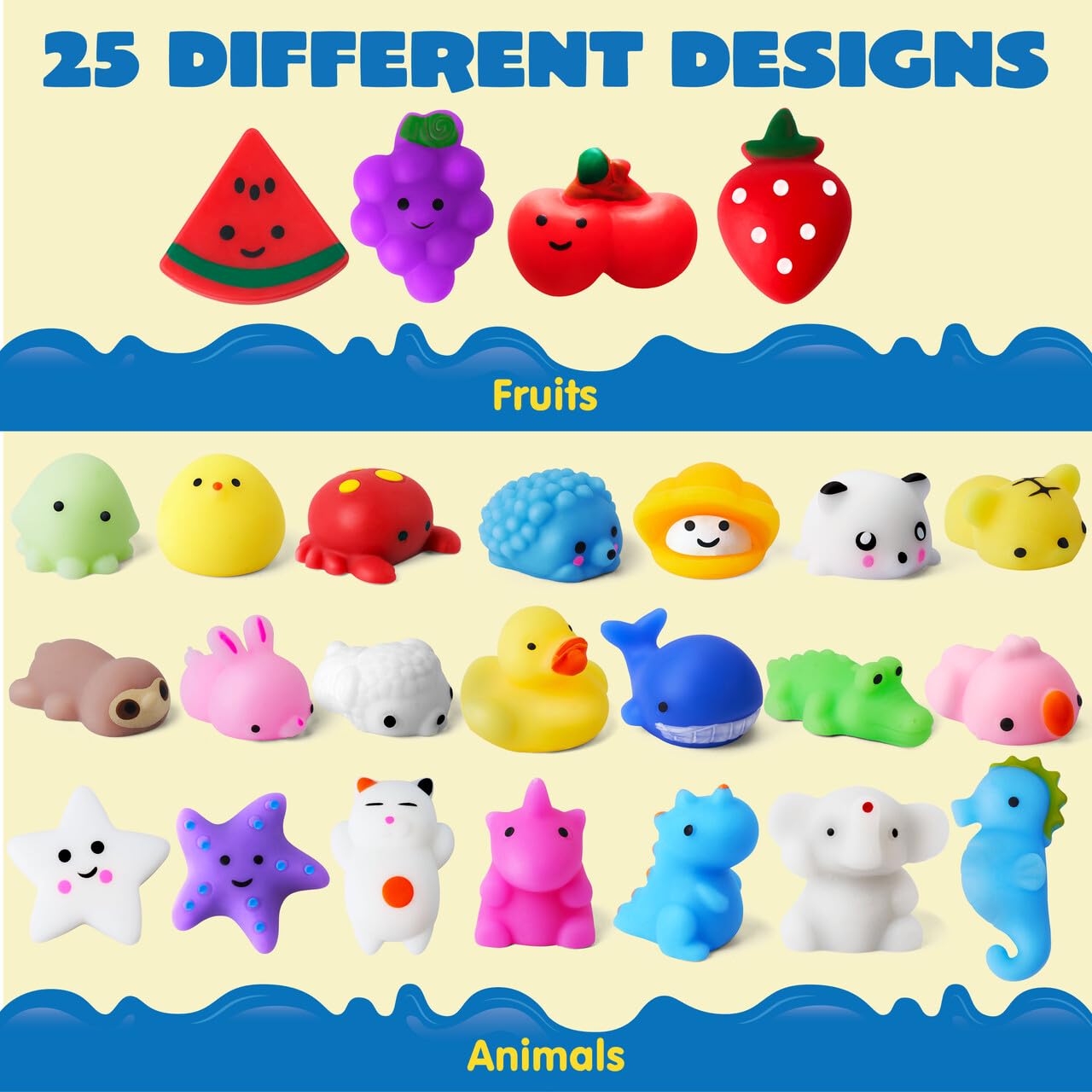 Foto 4 pulgar | Juego De Juguetes Mochi Squishy Joyin Random, Paquete De 25 Para Niños Con Caja - Venta Internacional.