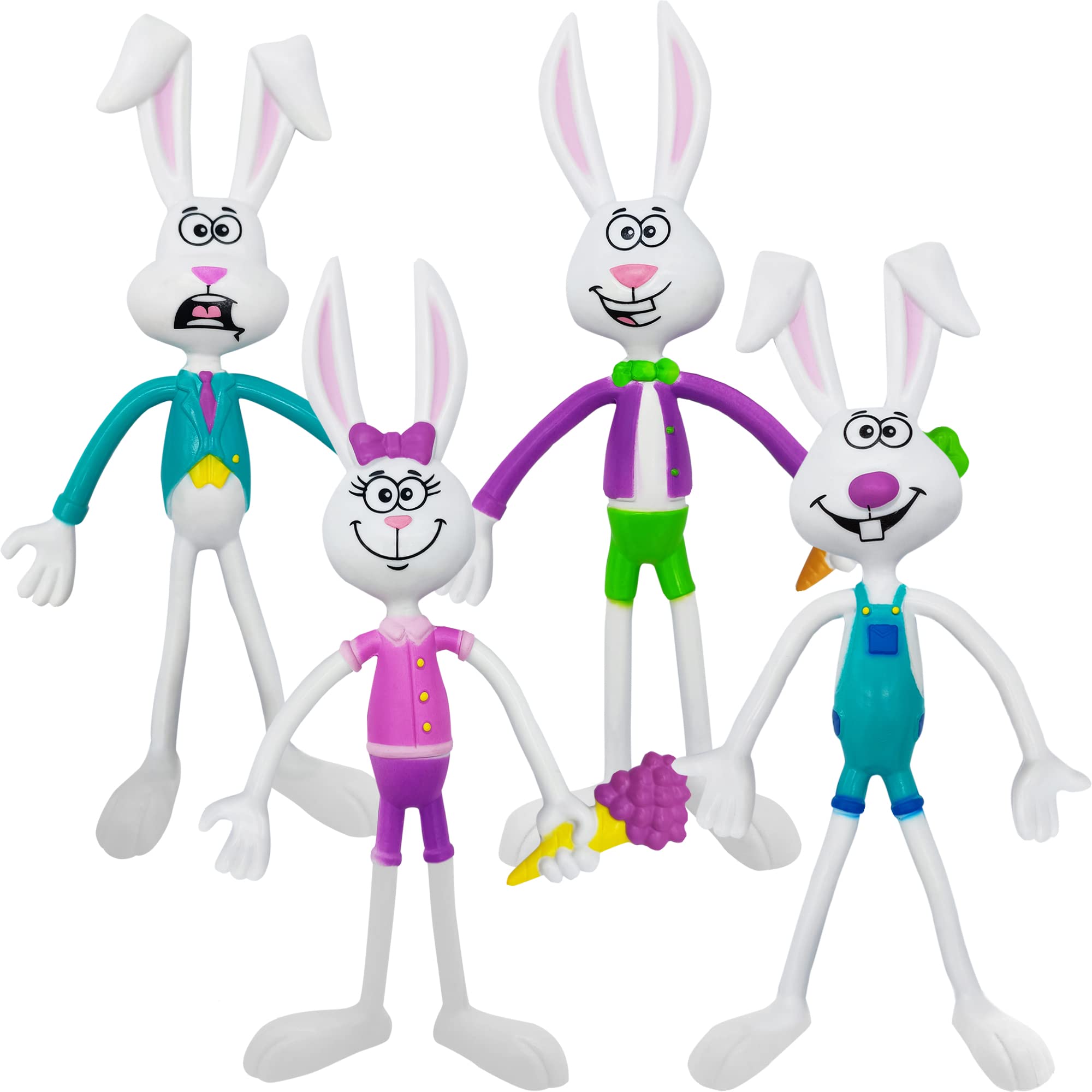 Foto 1 | Set De 8 Figuras Flexibles De Conejo De Pascua Artcreativity - Venta Internacional.