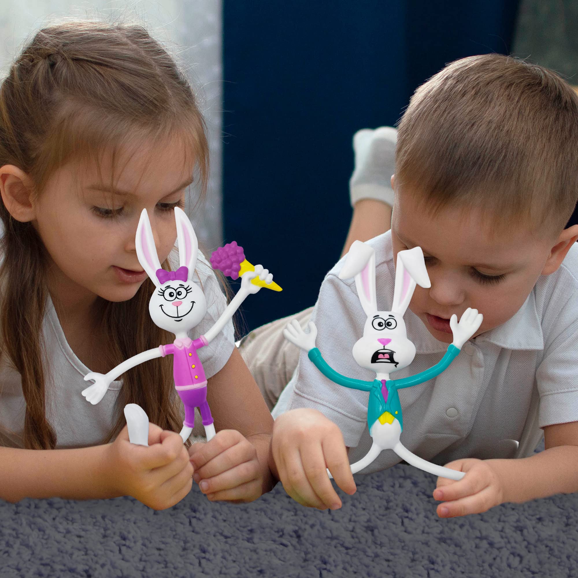 Foto 2 | Set De 8 Figuras Flexibles De Conejo De Pascua Artcreativity - Venta Internacional.