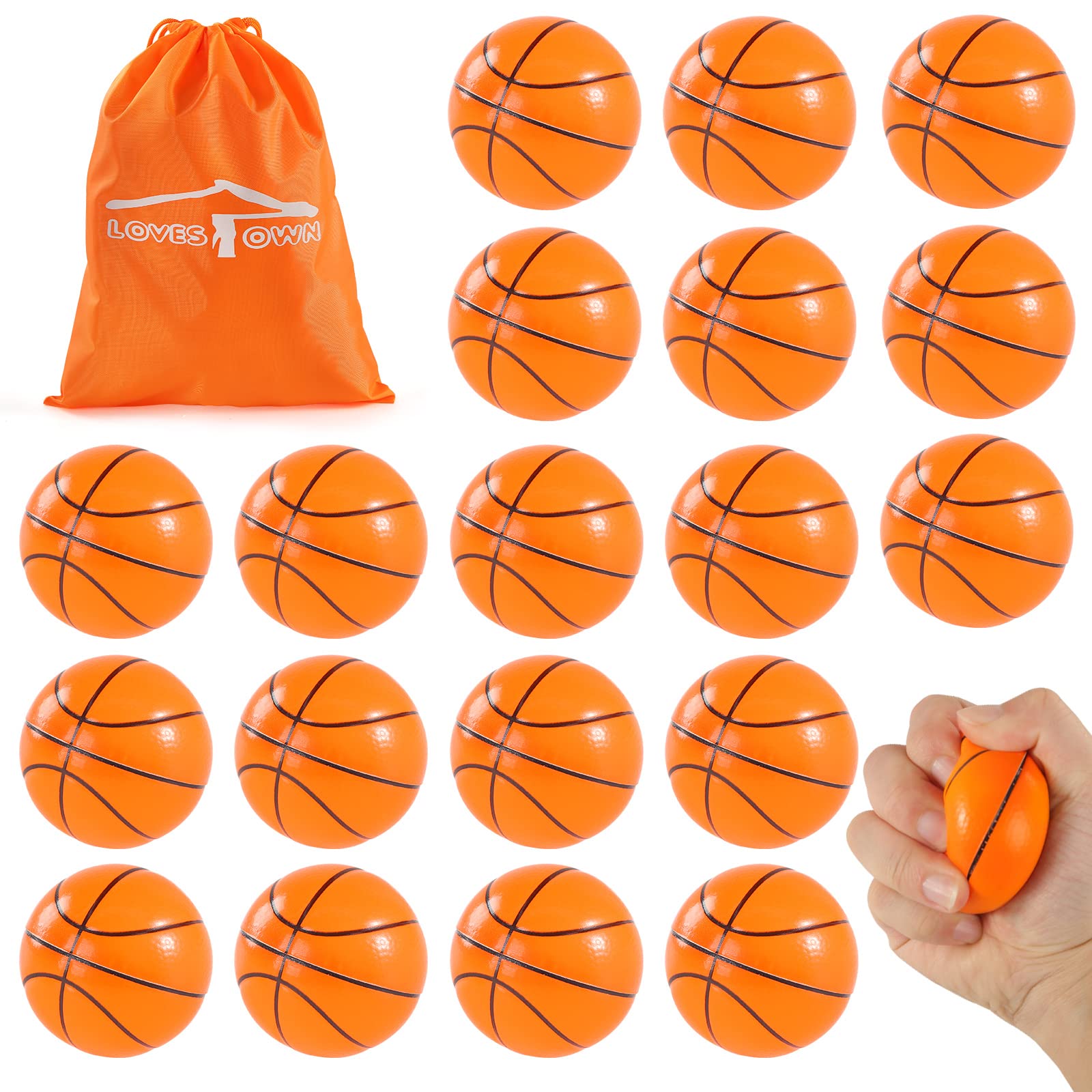 Foto 2 pulgar | Pelotas Antiestrés Lovestown 6,35 cm Espuma Suave 20 Piezas - Venta Internacional