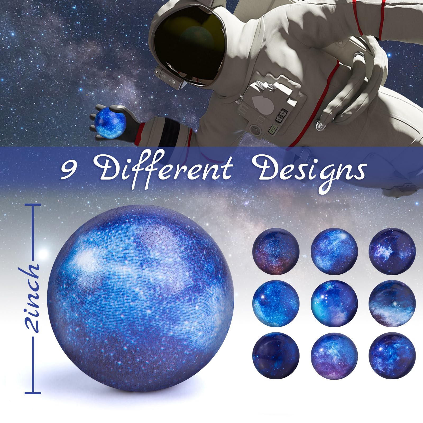 Foto 3 pulgar | Bolas de Espuma Stress Balls Lovestown Galaxy 5 cm 50 Piezas - Venta Internacional