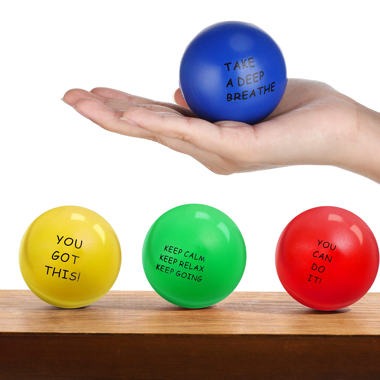Foto 5 pulgar | Bolas De Estrés Skylety Motivational Inspirational, 6,3 Cm, 6 Unidades - Venta Internacional.