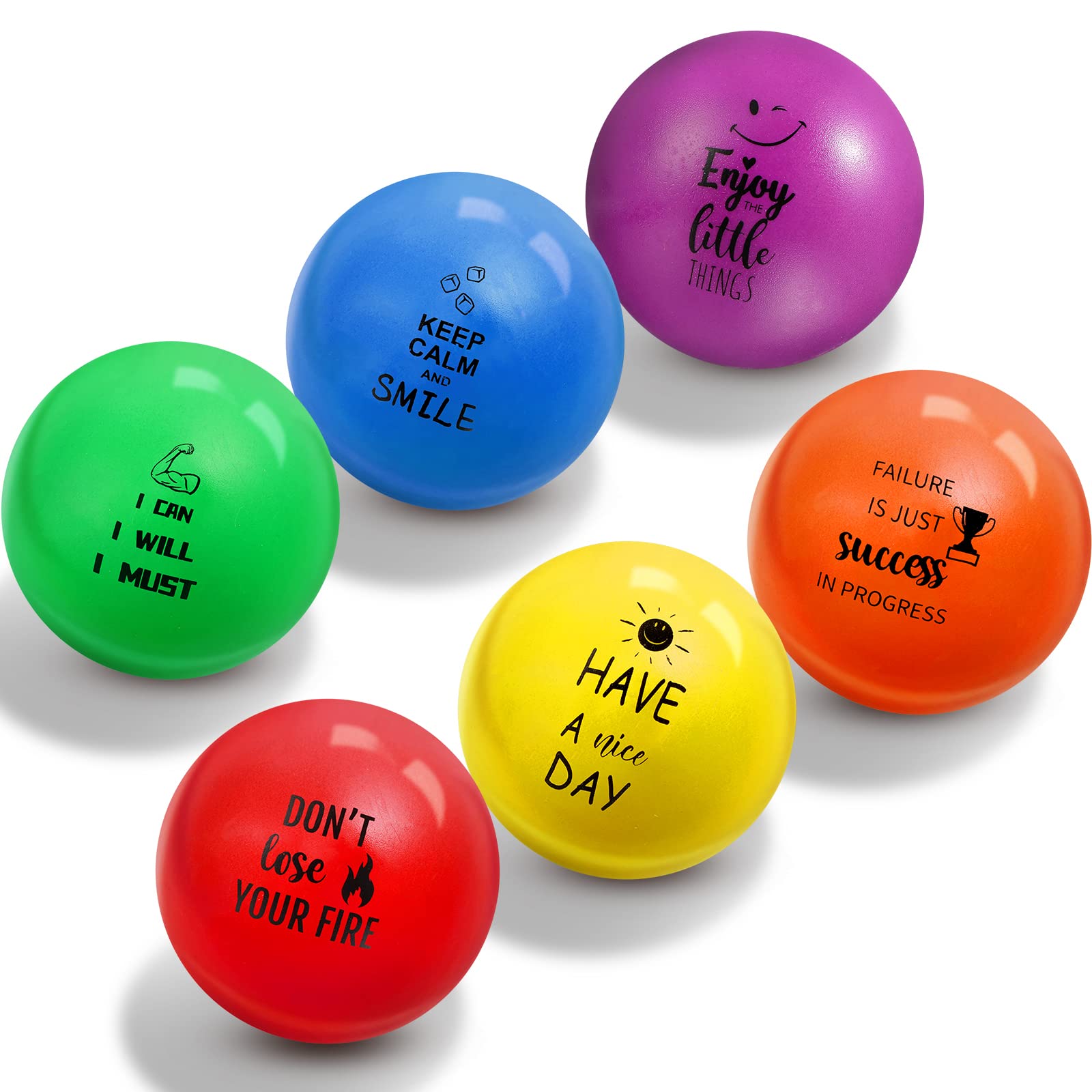 Foto 1 | Bolas De Estrés Skylety Motivational Inspirational, 6,3 Cm, 6 Unidades - Venta Internacional.