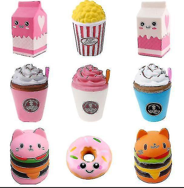 Foto 3 pulgar | Squishy Toy Antistress Relief Hamburger Milkshake Donut - Venta Internacional.