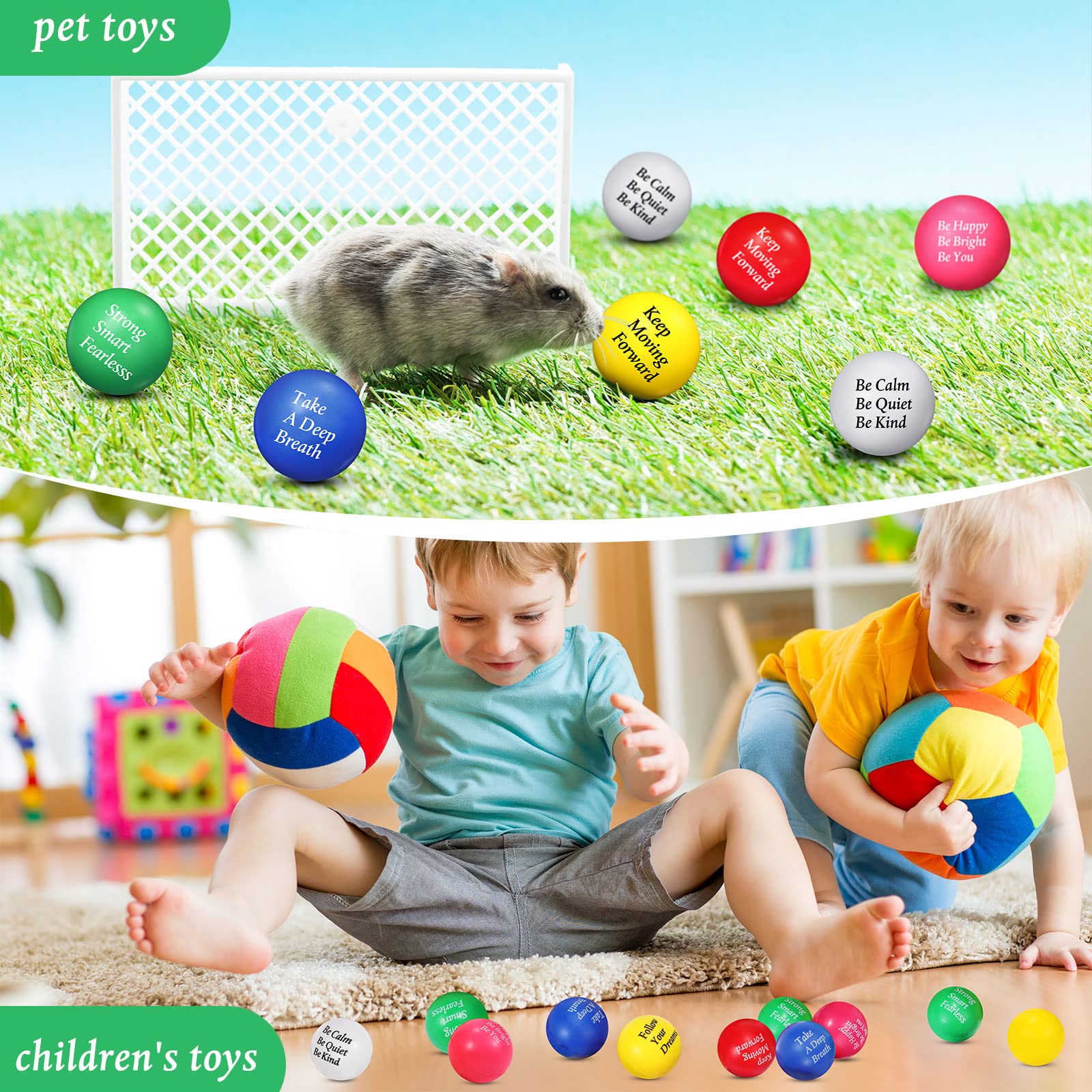 Foto 6 pulgar | Pelotas contra el Estrés Aoriher con Citas Motivacionales 36 Piezas - Venta Internacional