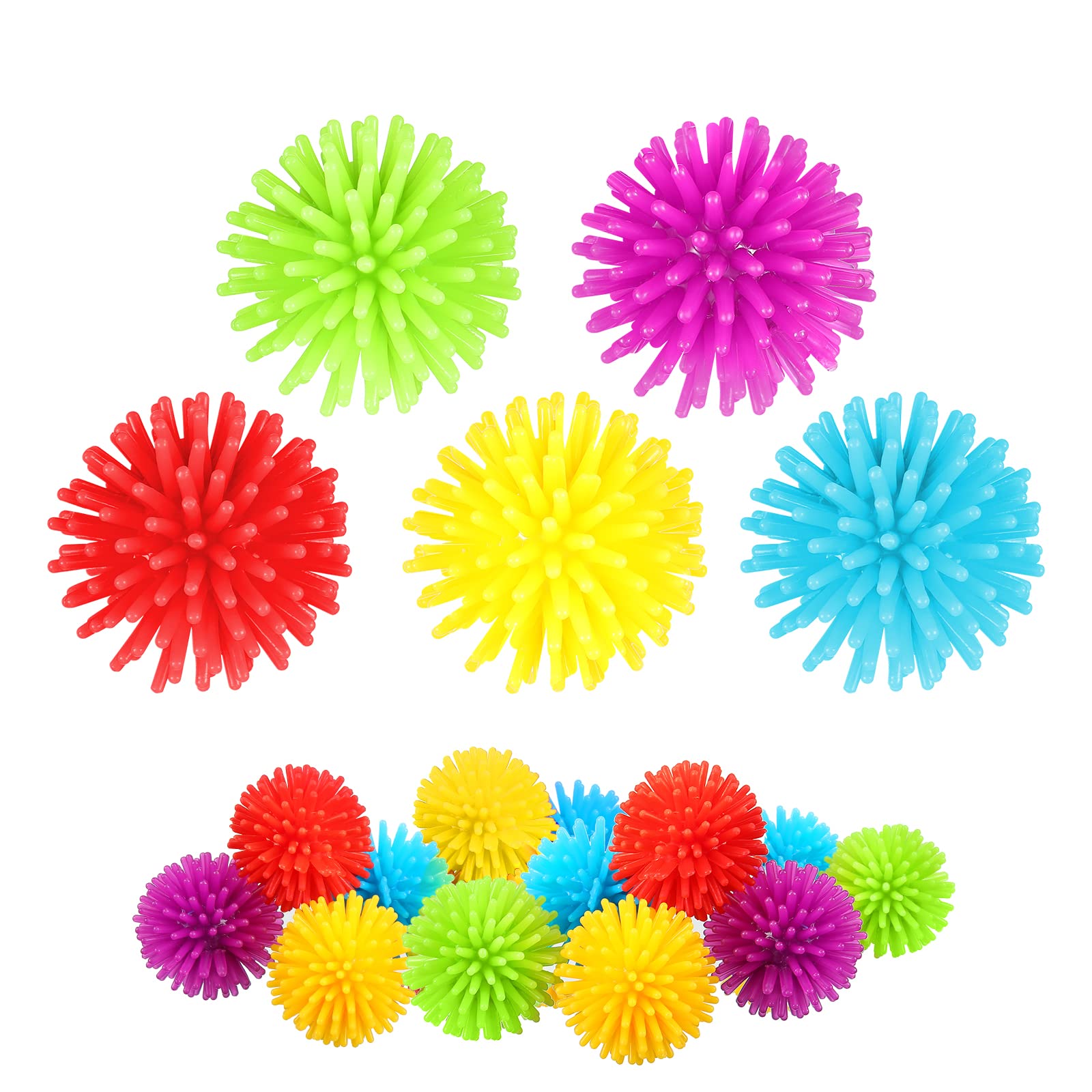 Foto 2 pulgar | Mini Puercoespín Spiky Stress Ball Hydren, Paquete De 25 Unidades, 3 Cm, Juguete De Pvc - Venta Internacional.