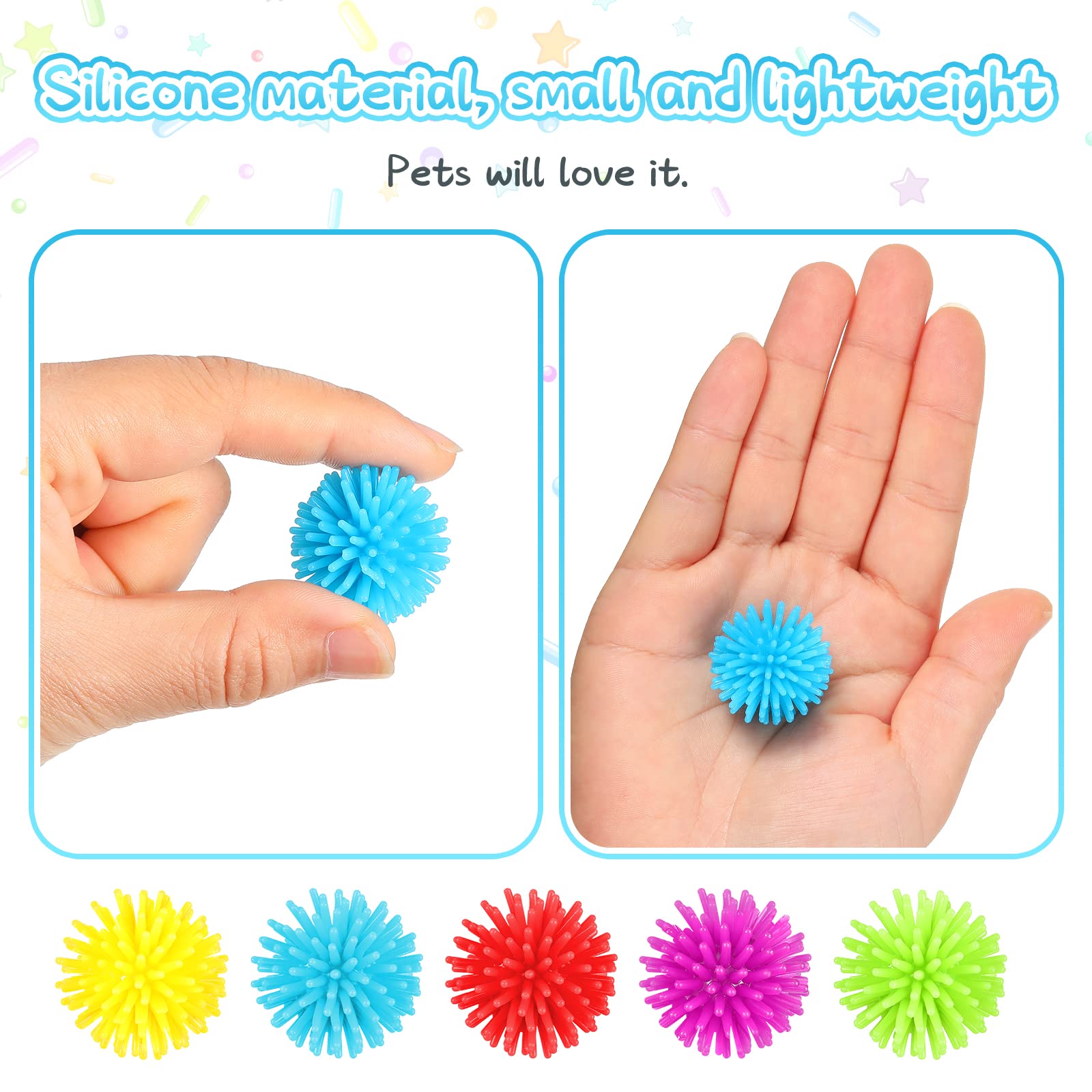 Foto 4 pulgar | Mini Puercoespín Spiky Stress Ball Hydren, Paquete De 25 Unidades, 3 Cm, Juguete De Pvc - Venta Internacional.