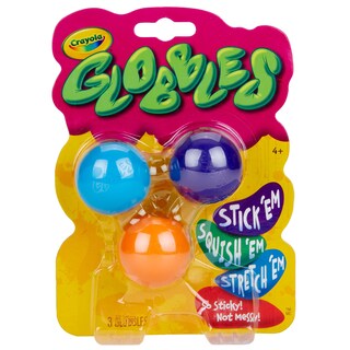 Foto 1 | Stress Balls Crayola Globbles, Paquete De 3 Colores Surtidos - Venta Internacional.