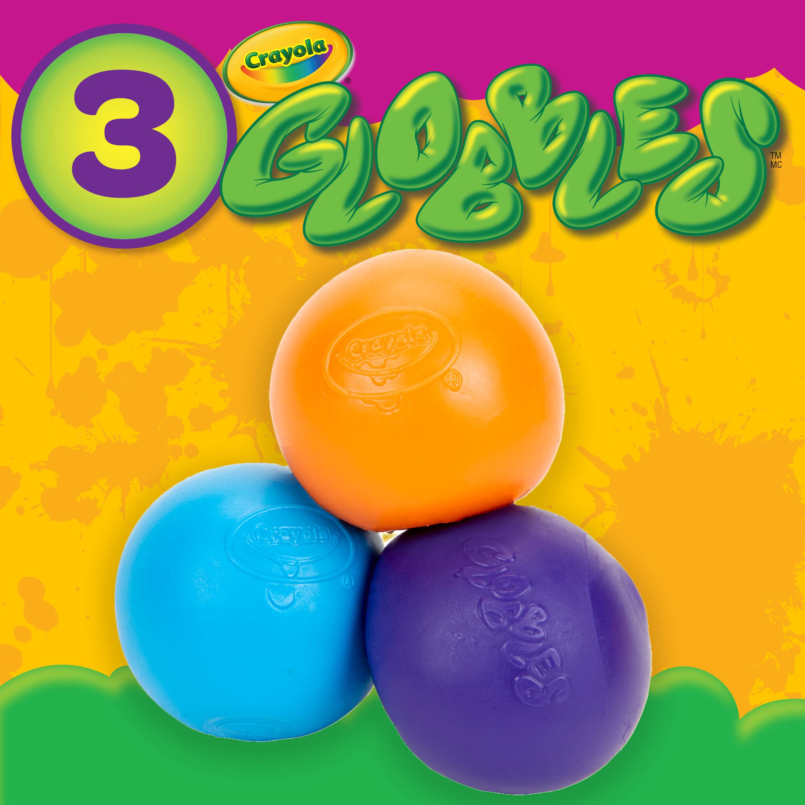 Foto 5 pulgar | Stress Balls Crayola Globbles, Paquete De 3 Colores Surtidos - Venta Internacional.