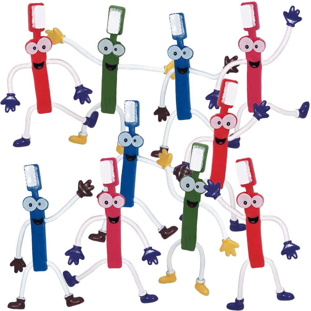 Foto 2 pulgar | Juego De 12 Figuras De Cepillos De Dientes Flexibles Artcreativity Para Niños - Venta Internacional.