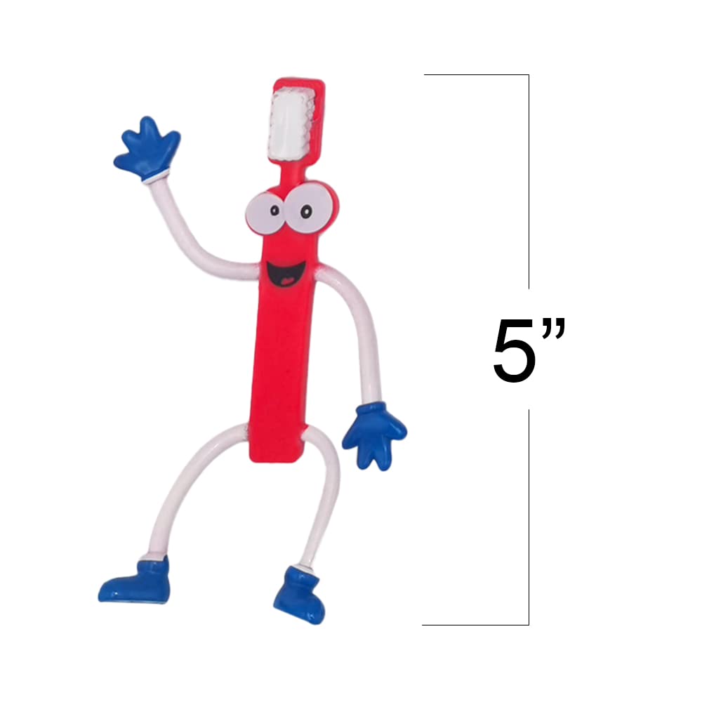 Foto 4 pulgar | Juego De 12 Figuras De Cepillos De Dientes Flexibles Artcreativity Para Niños - Venta Internacional.