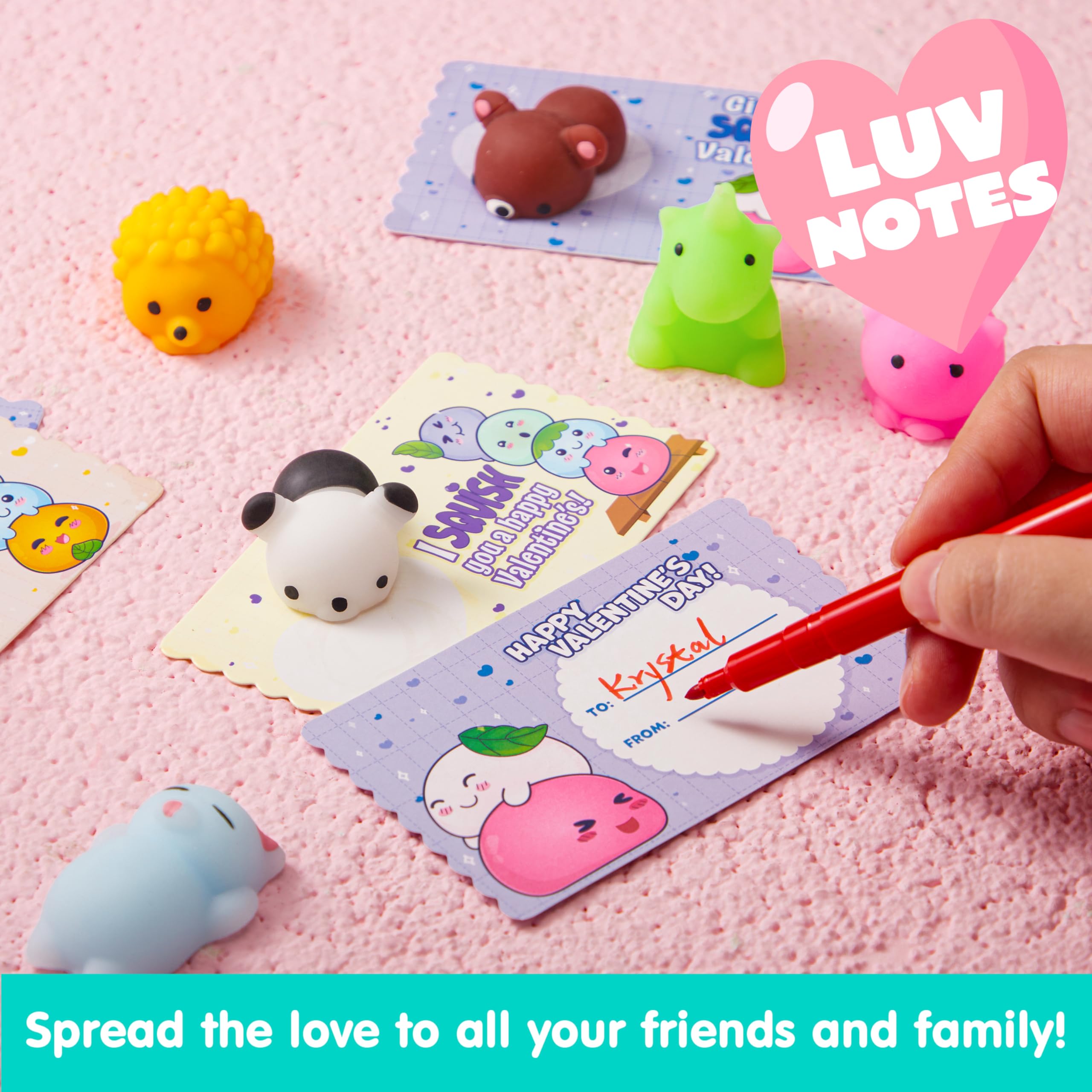 Foto 7 pulgar | Tarjetas De Regalo + Mochi Squishy Toy Joyin Para El Día De San Valentín, Paquete De 28 - Venta Internacional.