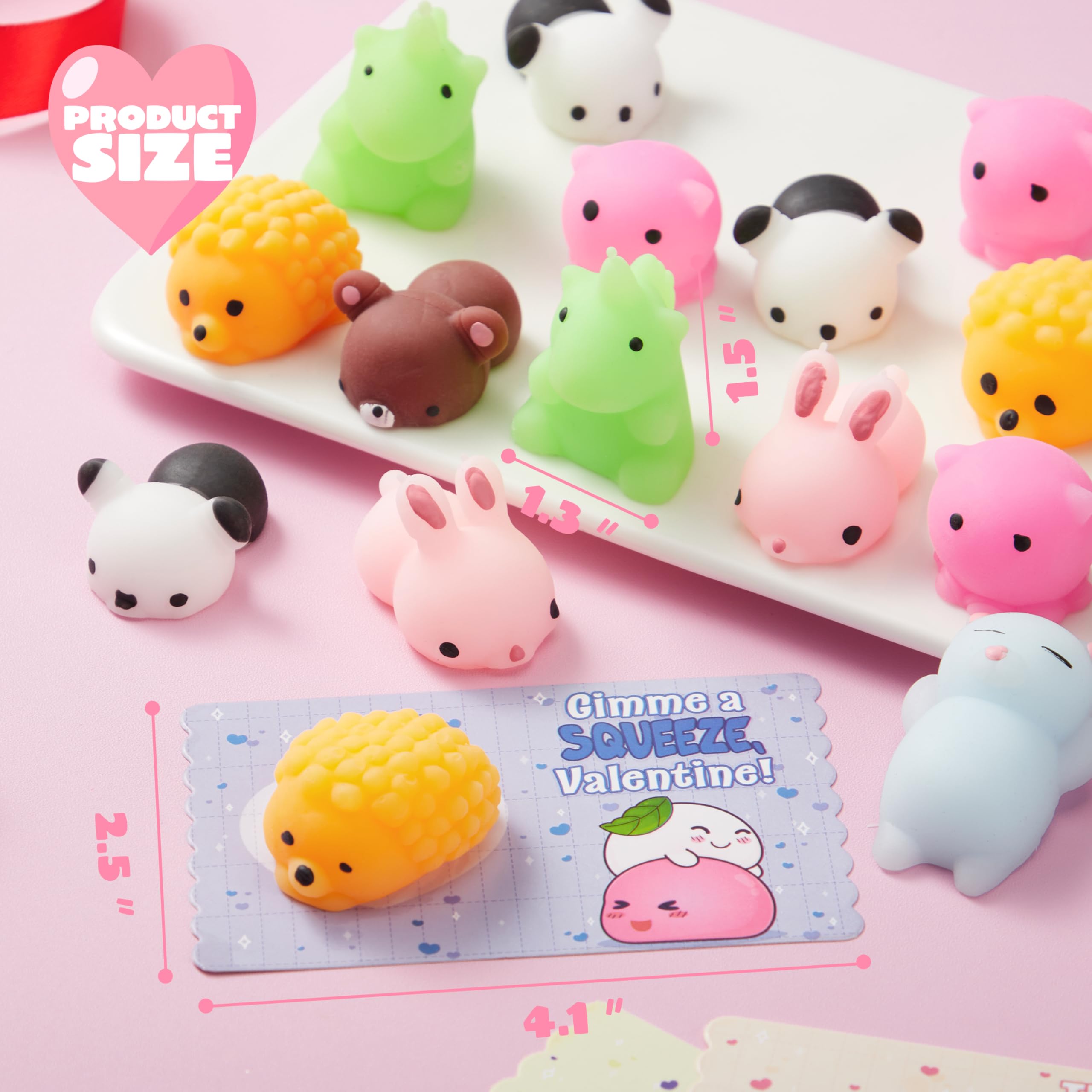 Foto 8 pulgar | Tarjetas De Regalo + Mochi Squishy Toy Joyin Para El Día De San Valentín, Paquete De 28 - Venta Internacional.