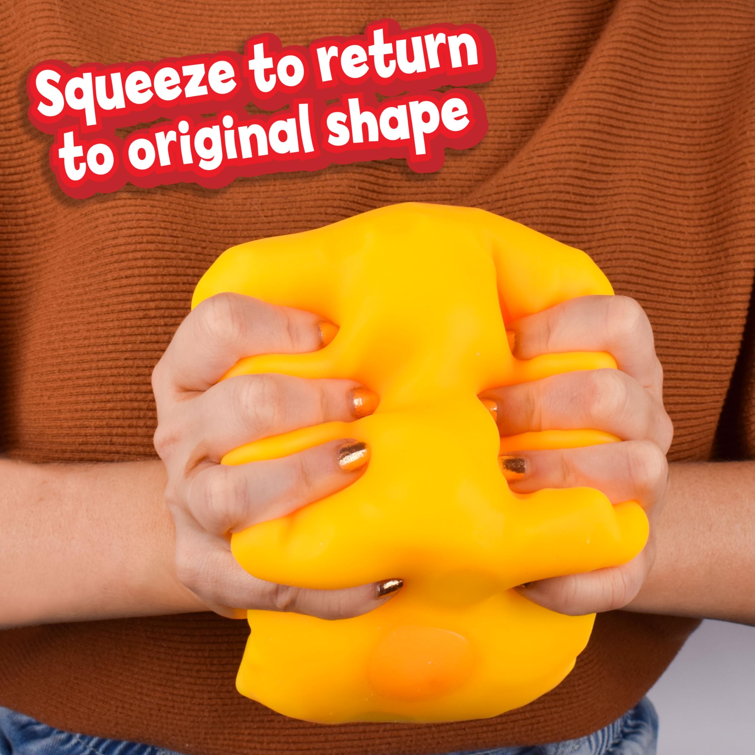 Foto 6 pulgar | Juguete Squeeze Cheese Giggle Zone Con Forma De Bloque Blando Extra Grande - Venta Internacional.