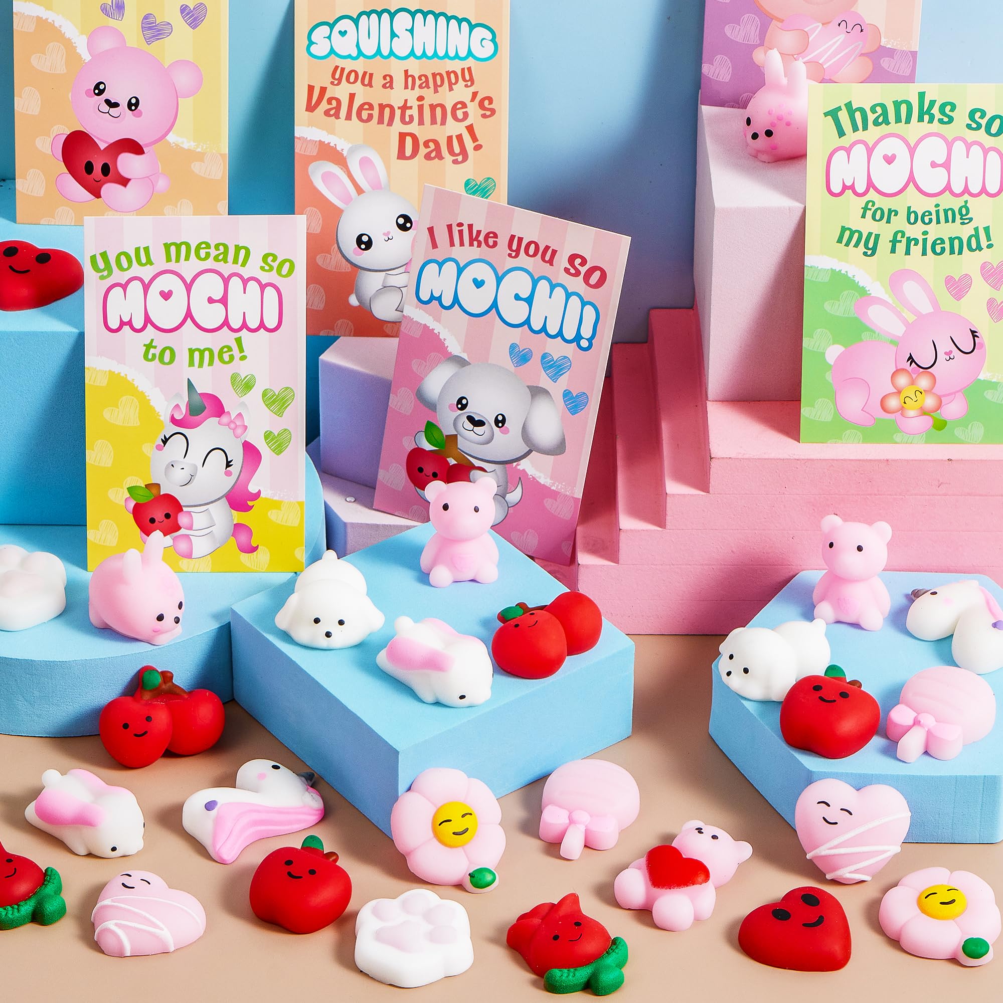 Foto 7 | Tarjetas De Regalo Joyin Para El Día De San Valentín Con Forma De Mochi Squishy, 28 Paquetes - Venta Internacional.