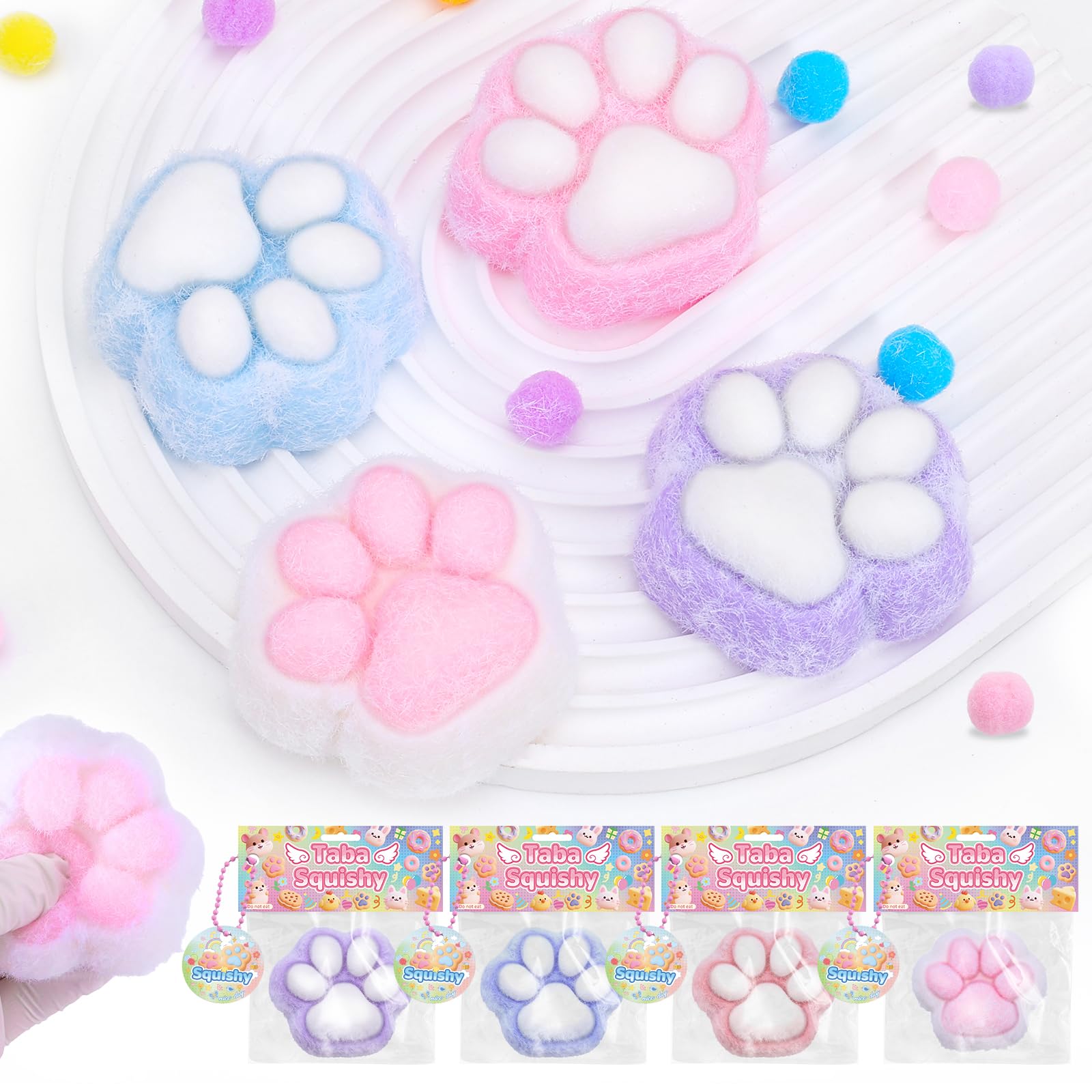 Foto 2 pulgar | Squishy Toys Besnel Taba Squishy Paw Para Aliviar La Ansiedad, 4 Unidades - Venta Internacional.