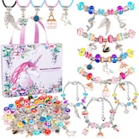 Venta Internacional - Kit De Fabricación De Joyas Surehome, Pulsera Con Dijes Para Niñas De 8 A 12 Años