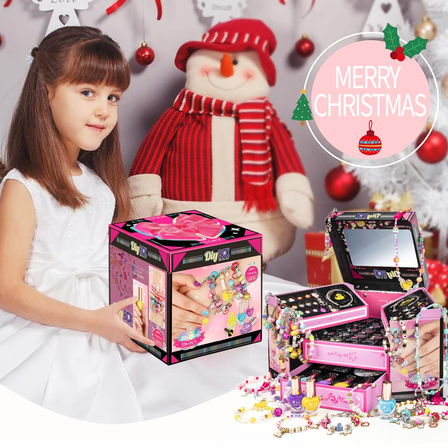 Foto 3 pulgar | Venta Internacional - Kit Para Hacer Pulseras Con Dijes Y Decoración De Uñas Para Niñas De 5 A 1 Año
