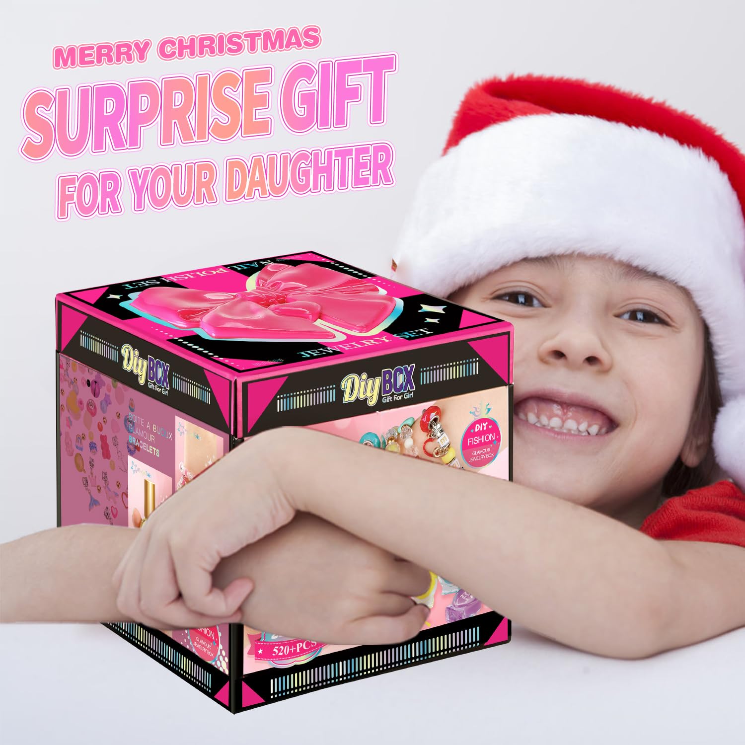 Foto 8 | Venta Internacional - Kit Para Hacer Pulseras Con Dijes Y Decoración De Uñas Para Niñas De 5 A 1 Año