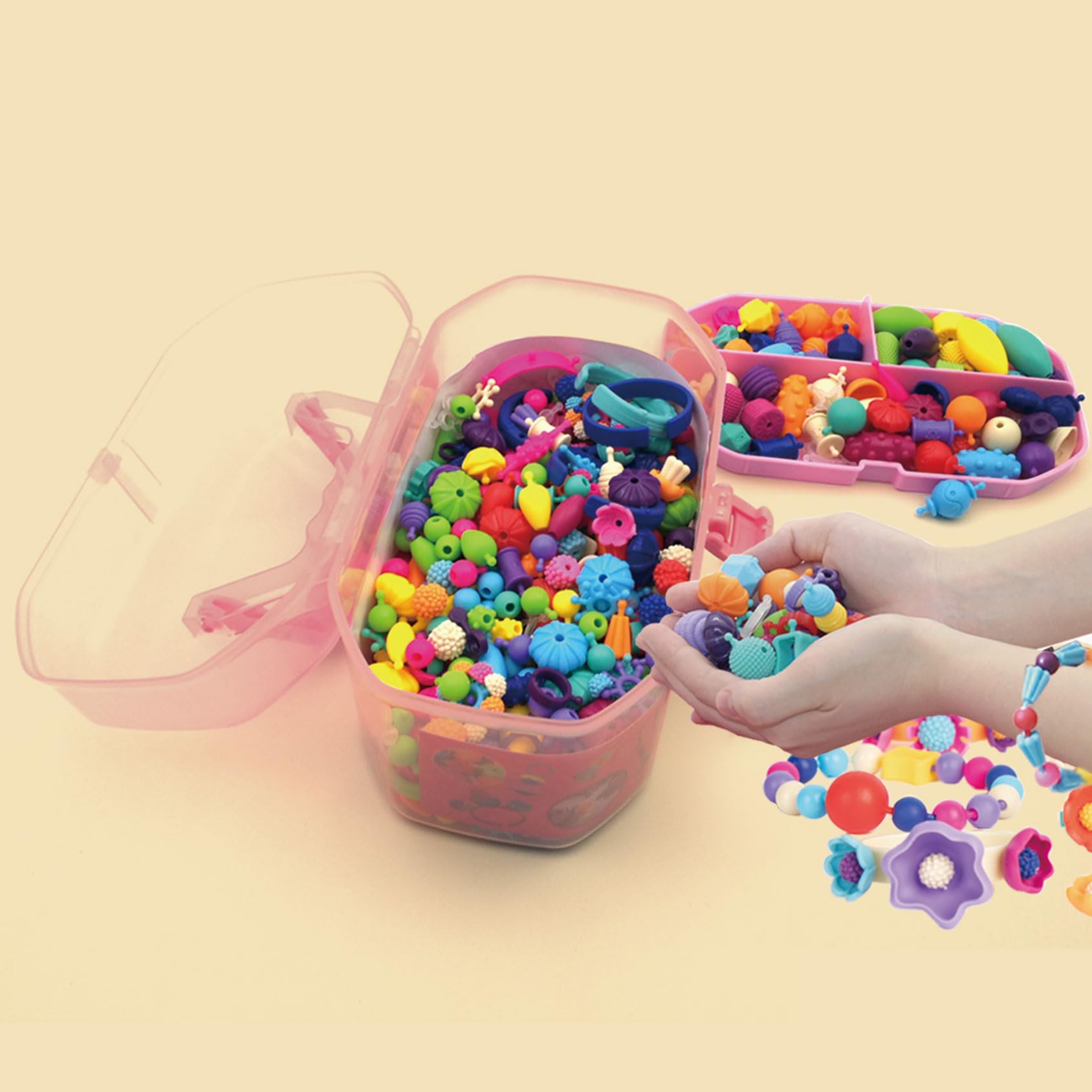 Foto 2 | Kit Para Hacer Joyas Biranco. Pop Beads Para Niñas De 3 A 7 Años - Venta Internacional.