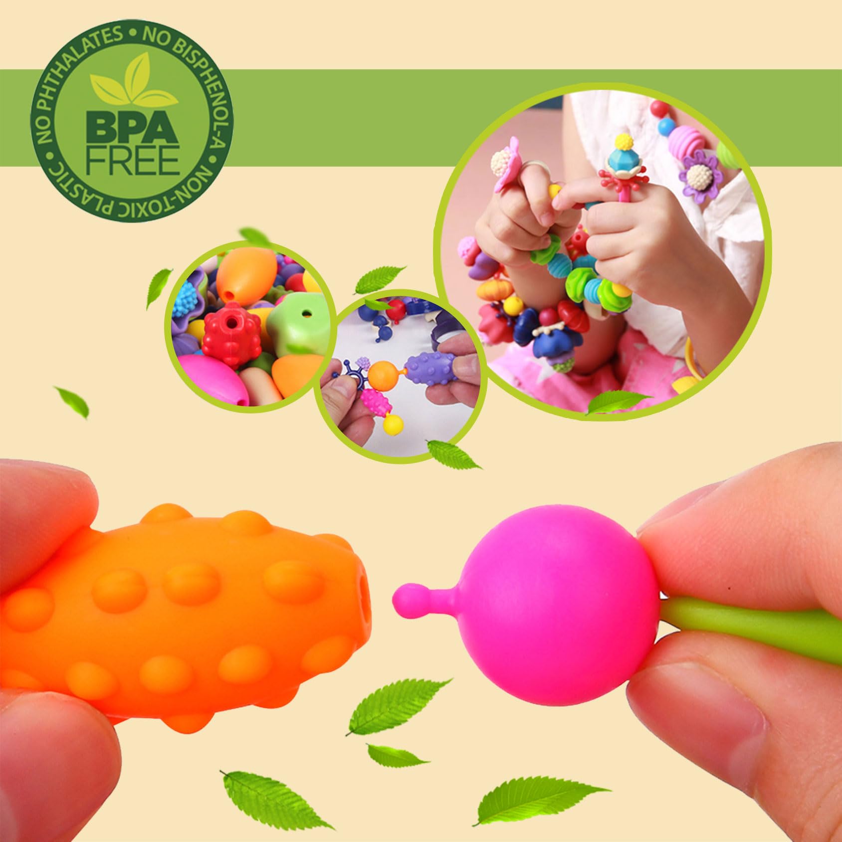 Foto 4 pulgar | Kit Para Hacer Joyas Biranco. Pop Beads Para Niñas De 3 A 7 Años - Venta Internacional.