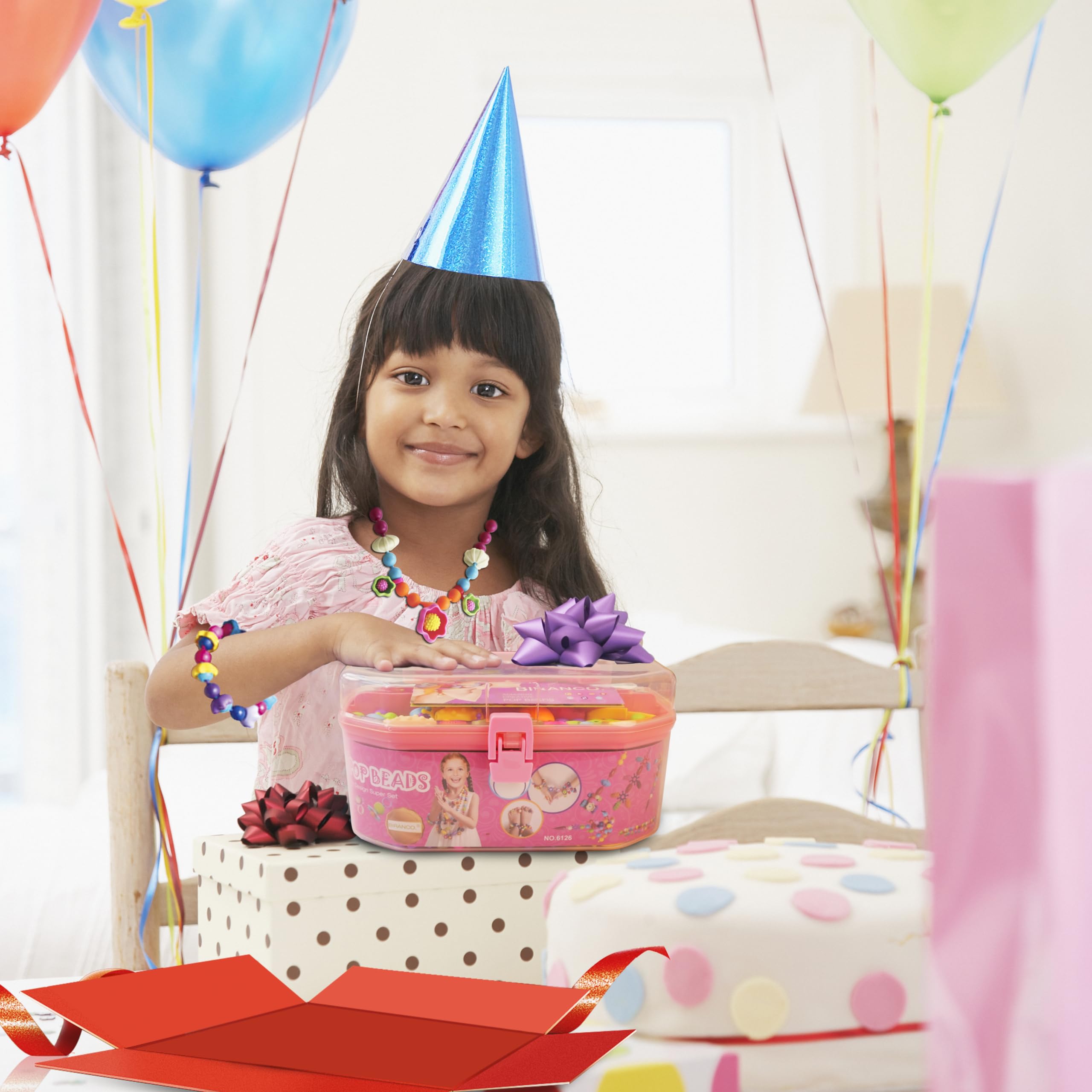 Foto 6 | Kit Para Hacer Joyas Biranco. Pop Beads Para Niñas De 3 A 7 Años - Venta Internacional.