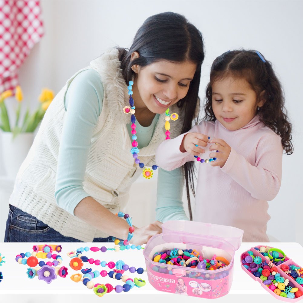 Foto 8 pulgar | Kit Para Hacer Joyas Biranco. Pop Beads Para Niñas De 3 A 7 Años - Venta Internacional.