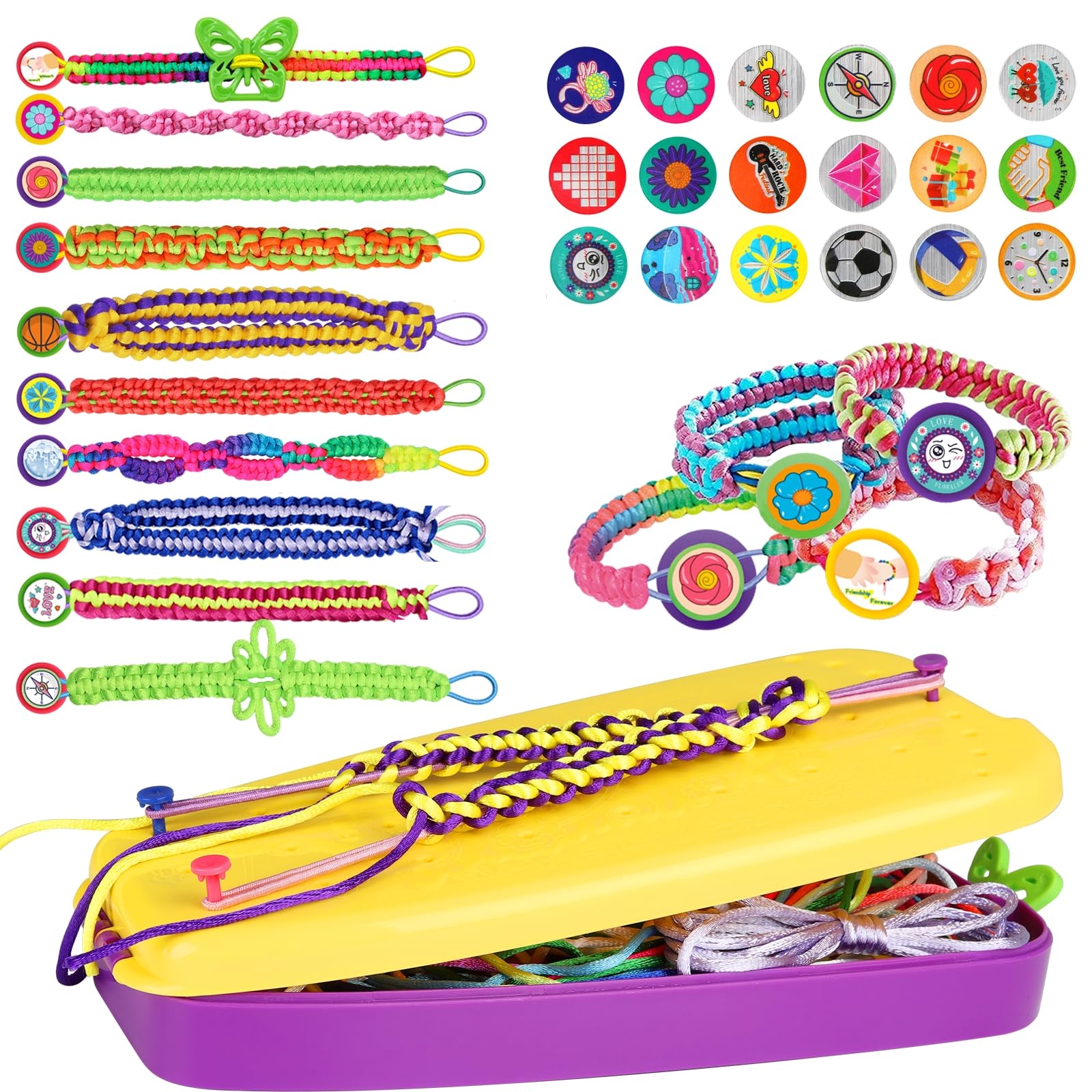 Foto 2 pulgar | Kit De Fabricación De Pulseras De Amistad Topdiaos Con Telar De Pulsera - Venta Internacional.