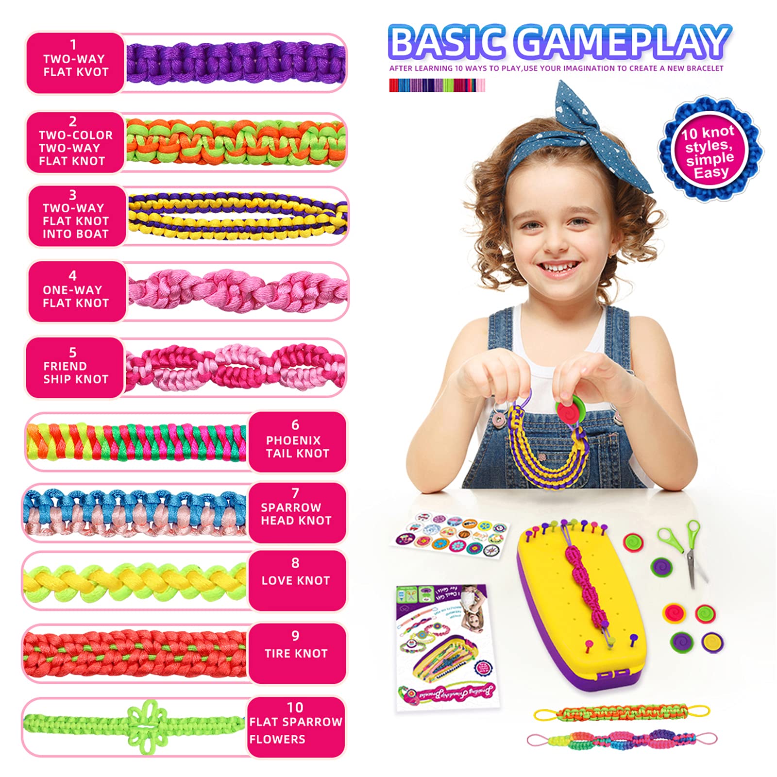 Foto 4 pulgar | Kit De Fabricación De Pulseras De Amistad Topdiaos Con Telar De Pulsera - Venta Internacional.