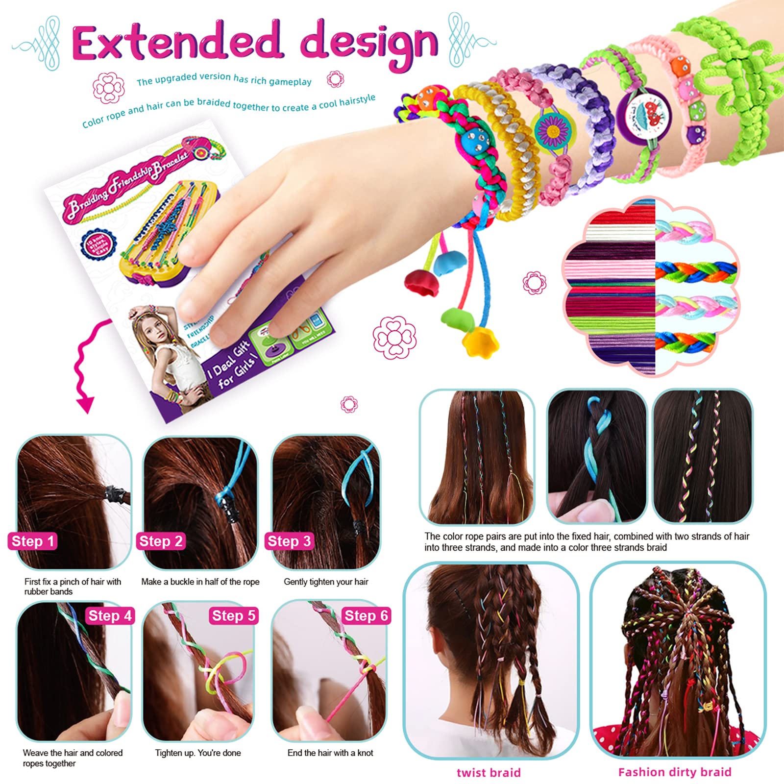 Foto 5 pulgar | Kit De Fabricación De Pulseras De Amistad Topdiaos Con Telar De Pulsera - Venta Internacional.