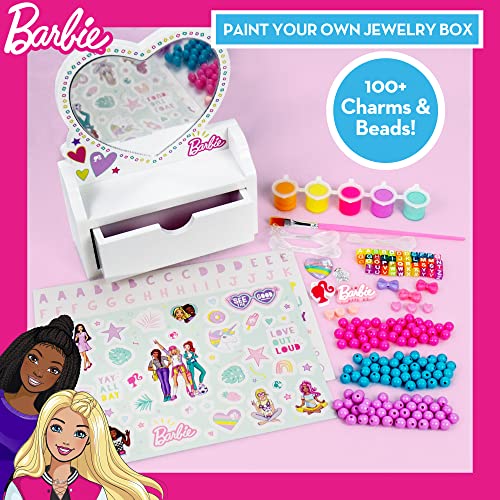 Foto 5 pulgar | Barbie Pinta Tu Propio Joyero, Personaliza Una Forma De Corazón - Venta Internacional.