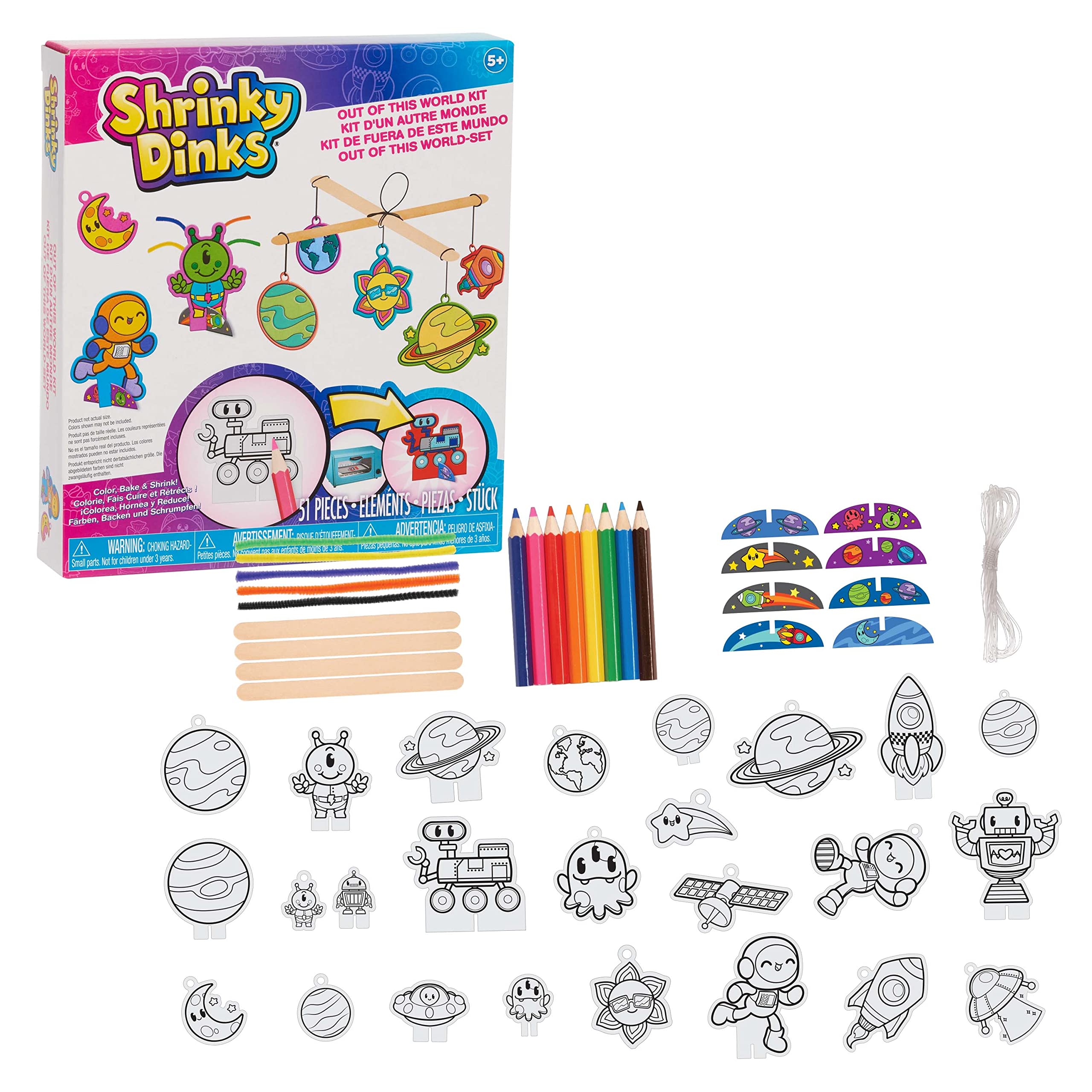 Foto 2 pulgar | Kit De Manualidades Just Play Shrinky Dinks Out Of This World, 51 Piezas - Venta Internacional.