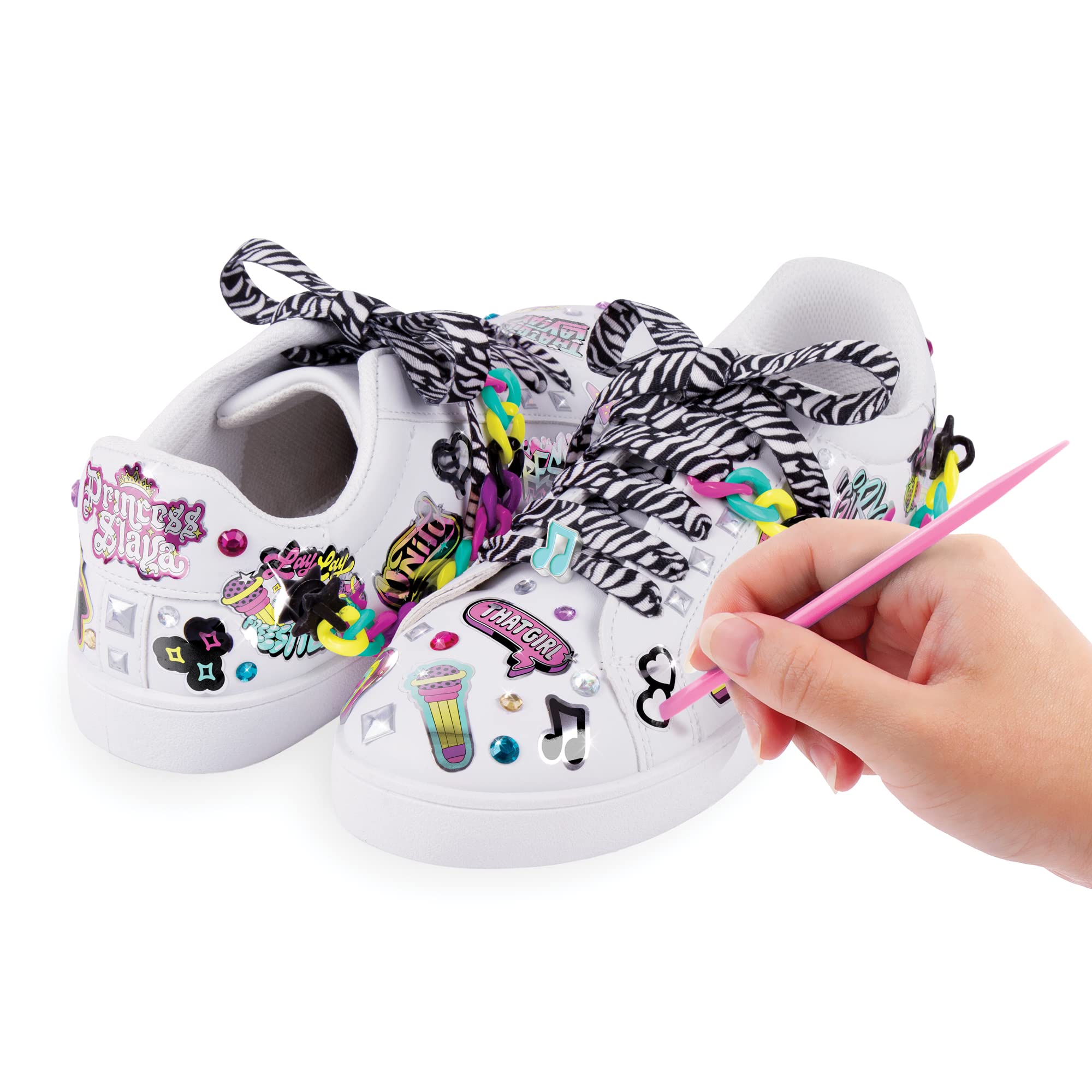 Foto 5 pulgar | Pegatinas Para Zapatos Make It Real That Girl Lay Way Con Cordones - Venta Internacional.