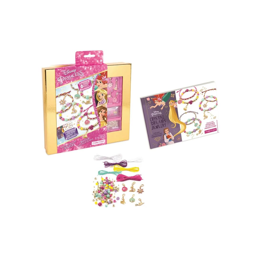 Foto 3 pulgar | Kit De Joyas Make It Real Disney Princess Crystal Dreams - Venta Internacional.