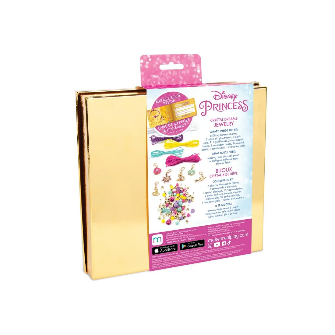 Foto 5 | Kit De Joyas Make It Real Disney Princess Crystal Dreams - Venta Internacional.