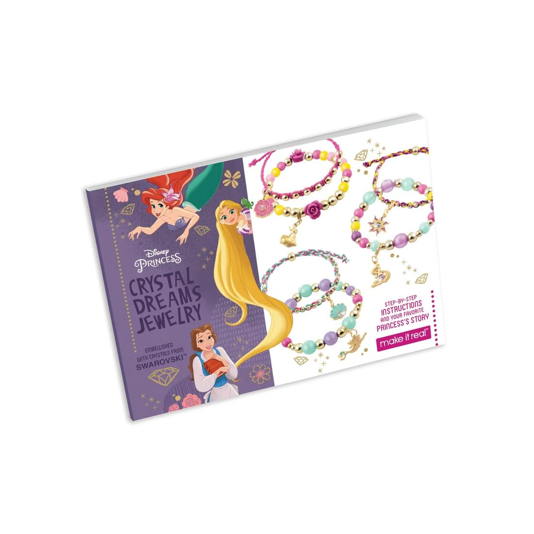 Foto 7 pulgar | Kit De Joyas Make It Real Disney Princess Crystal Dreams - Venta Internacional.