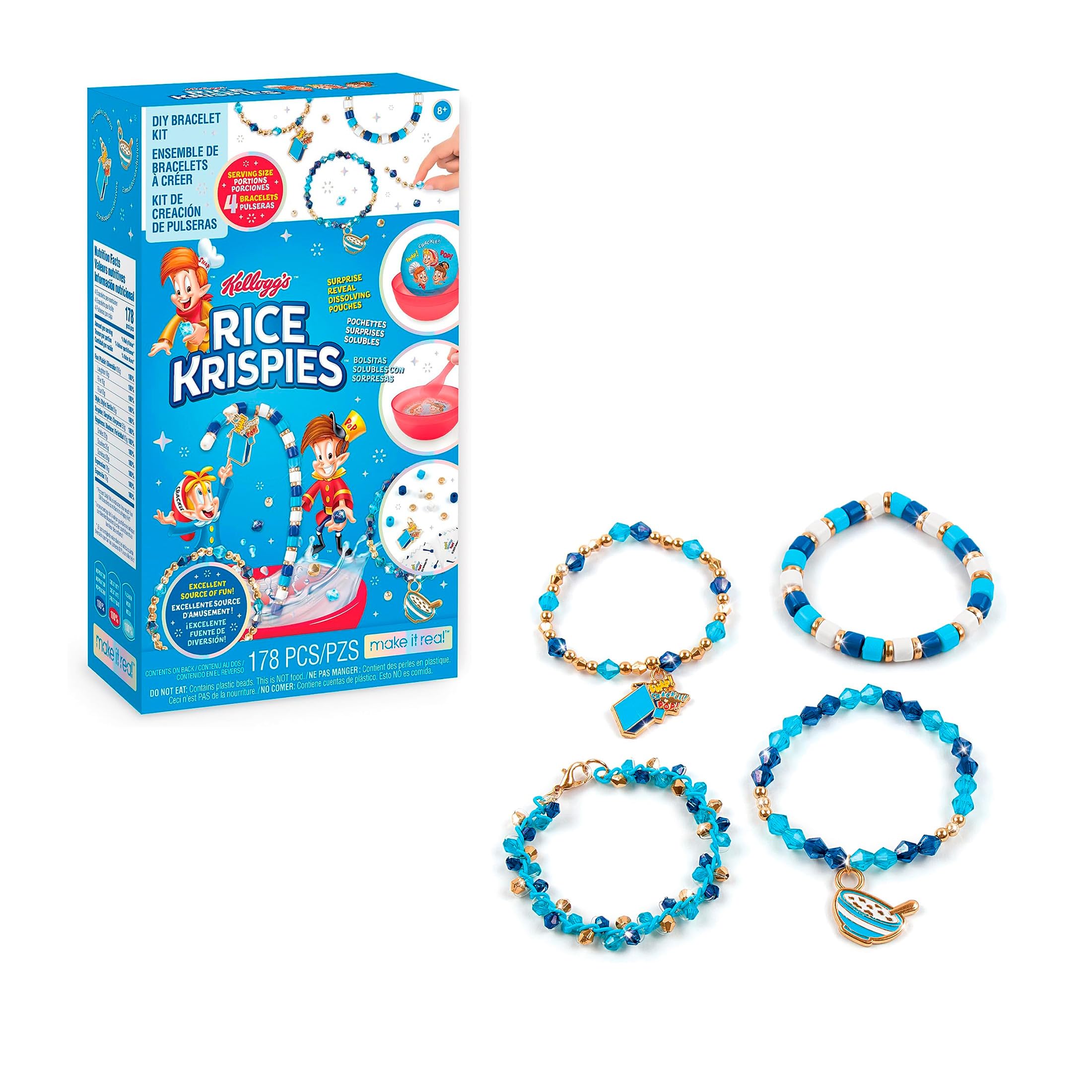 Foto 2 pulgar | Kit De Pulseras Make It Real Kellogg's Cerealsly Cute Rice Krispies - Venta Internacional.