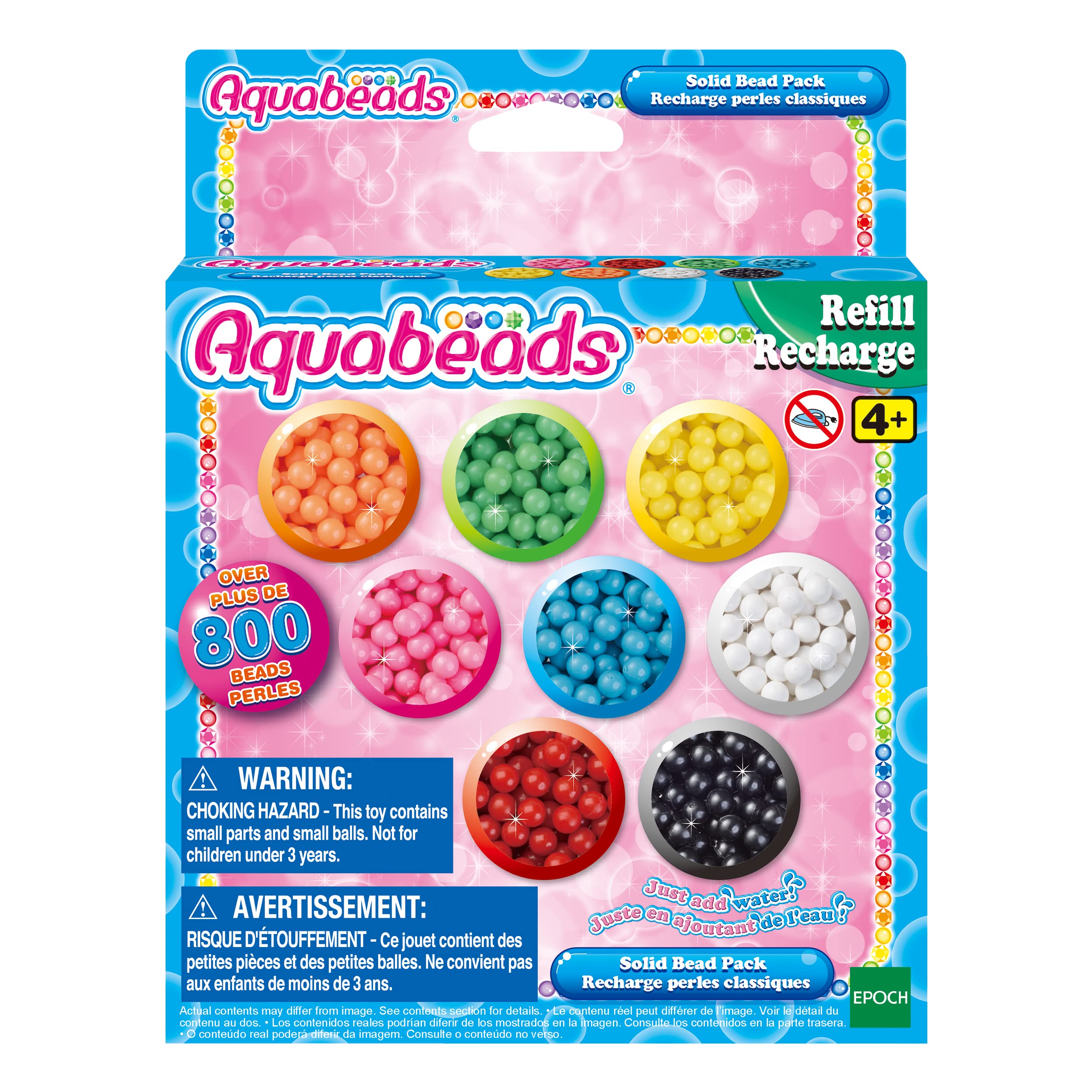 Foto 2 pulgar | Paquete De Recambios Sólidos Aquabeads Con Más De 800 Abalorios - Venta Internacional.